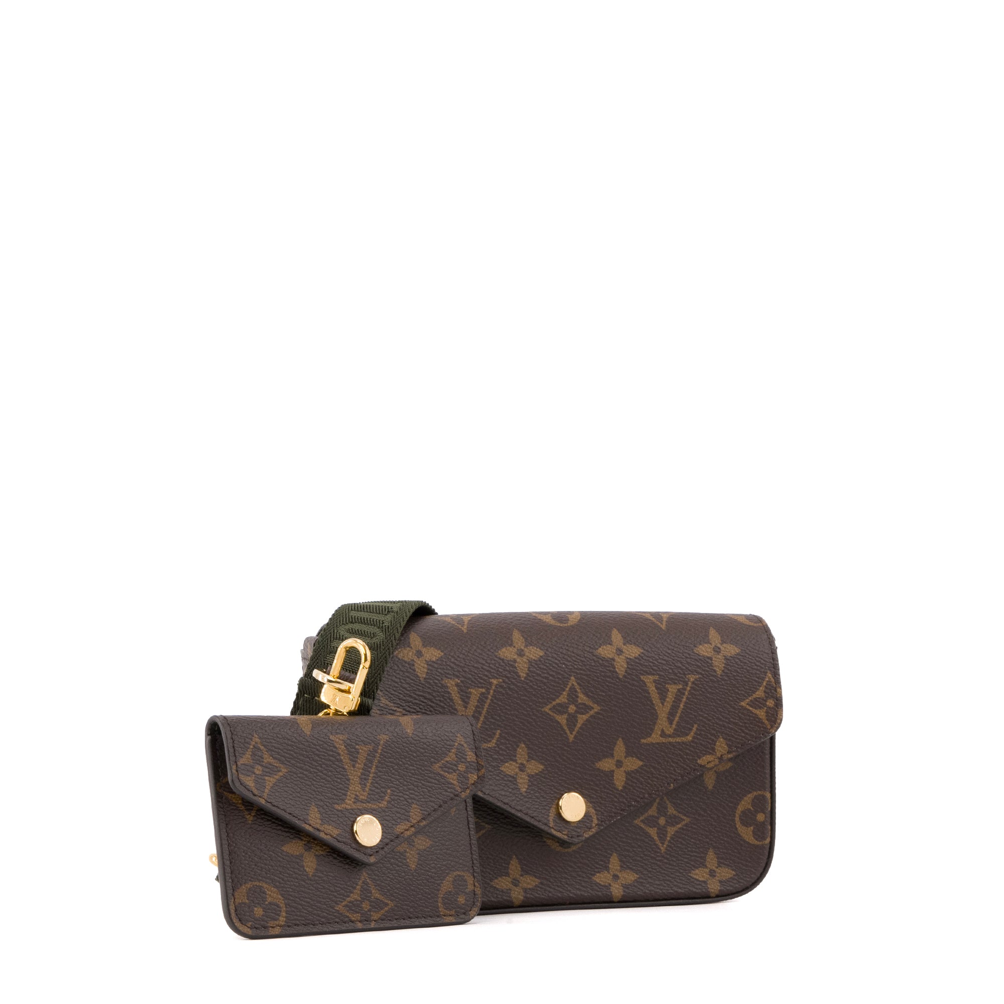 LOUIS VUITTON - Sac à bandoulière Félicie Strap & Go Louis Vuitton en toile enduite monogrammée