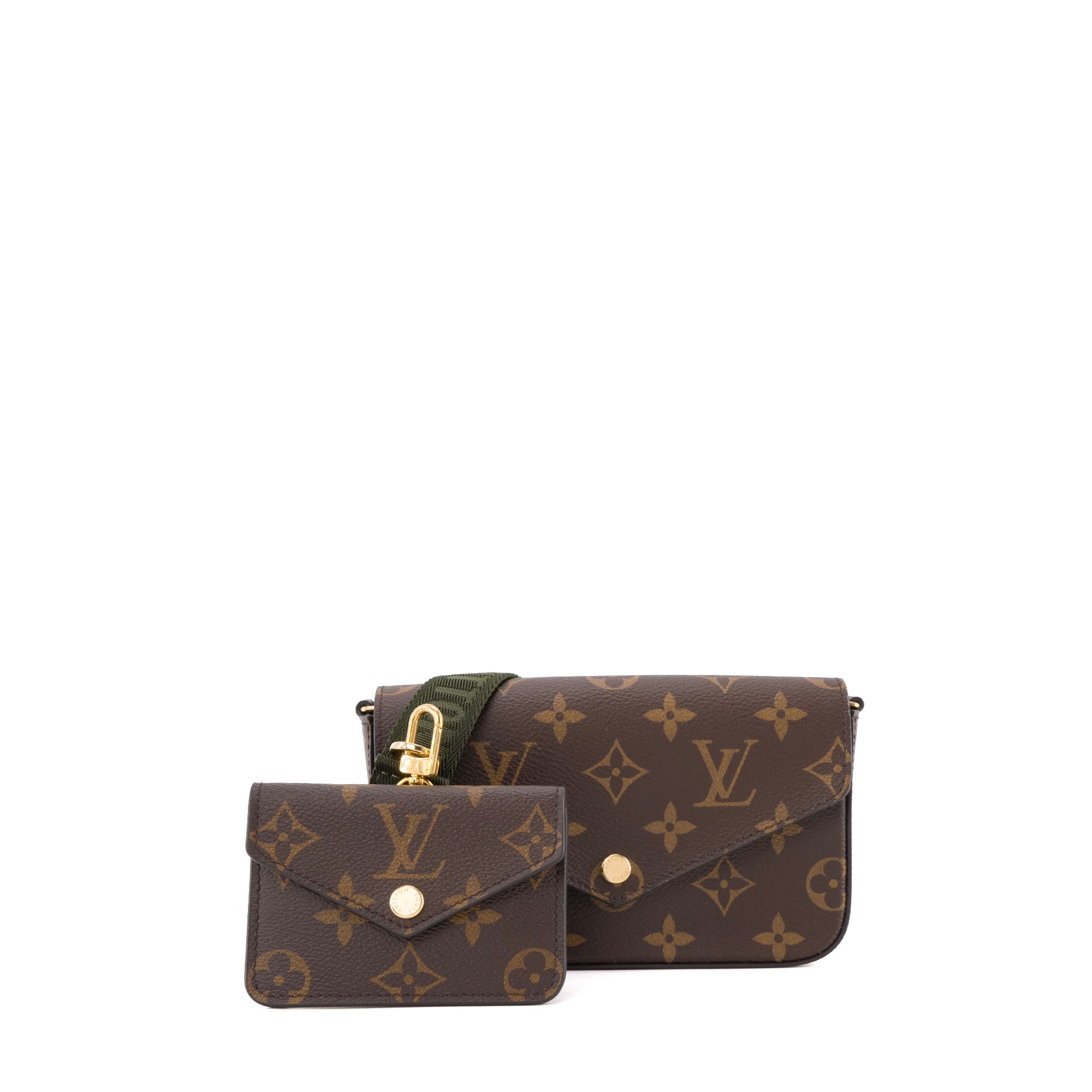 LOUIS VUITTON - Sac à bandoulière Félicie Strap & Go Louis Vuitton en toile enduite monogrammée