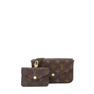 LOUIS VUITTON - Sac à bandoulière Félicie Strap & Go Louis Vuitton en toile enduite monogrammée