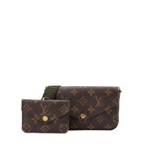 LOUIS VUITTON - Sac à bandoulière Félicie Strap & Go Louis Vuitton en toile enduite monogrammée
