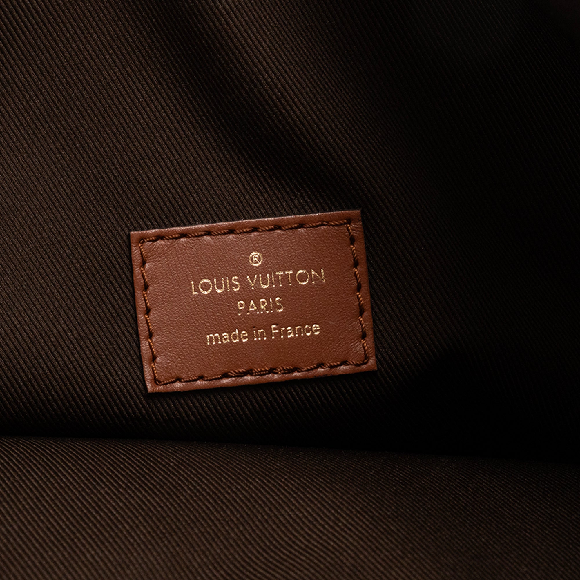 LOUIS VUITTON - Sac à bandoulière Hobo Loop Louis Vuitton en toile enduite monogrammée marron