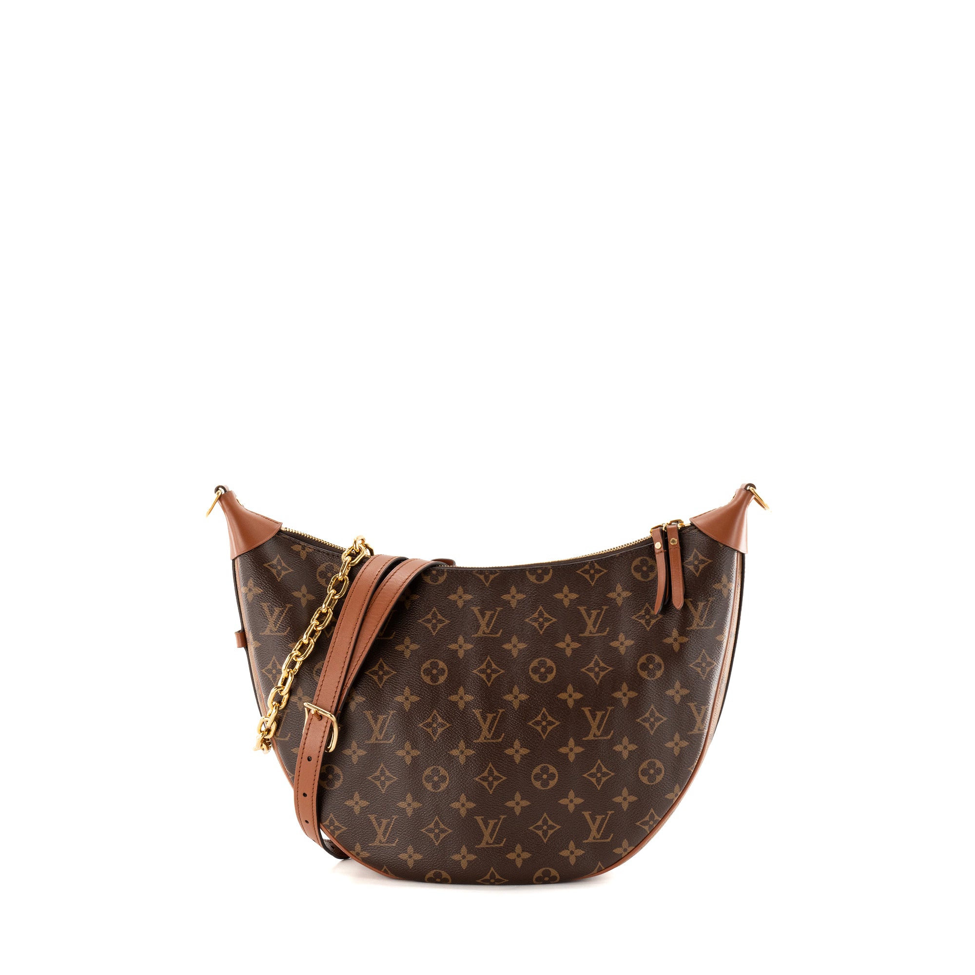 LOUIS VUITTON - Sac à bandoulière Hobo Loop Louis Vuitton en toile enduite monogrammée reverse