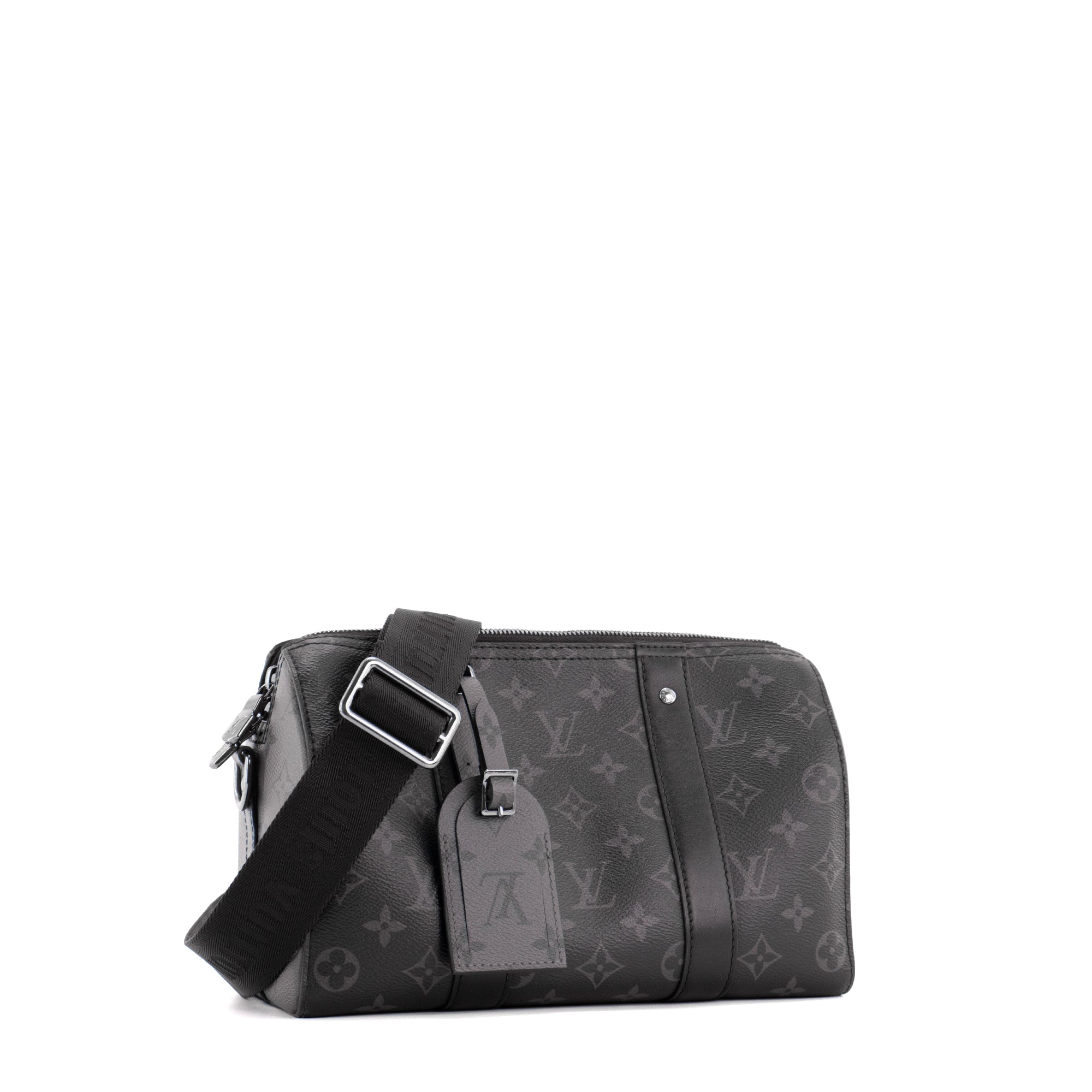 LOUIS VUITTON - Sac à bandoulière Keepall City Louis Vuitton en toile enduite monogrammée éclipse