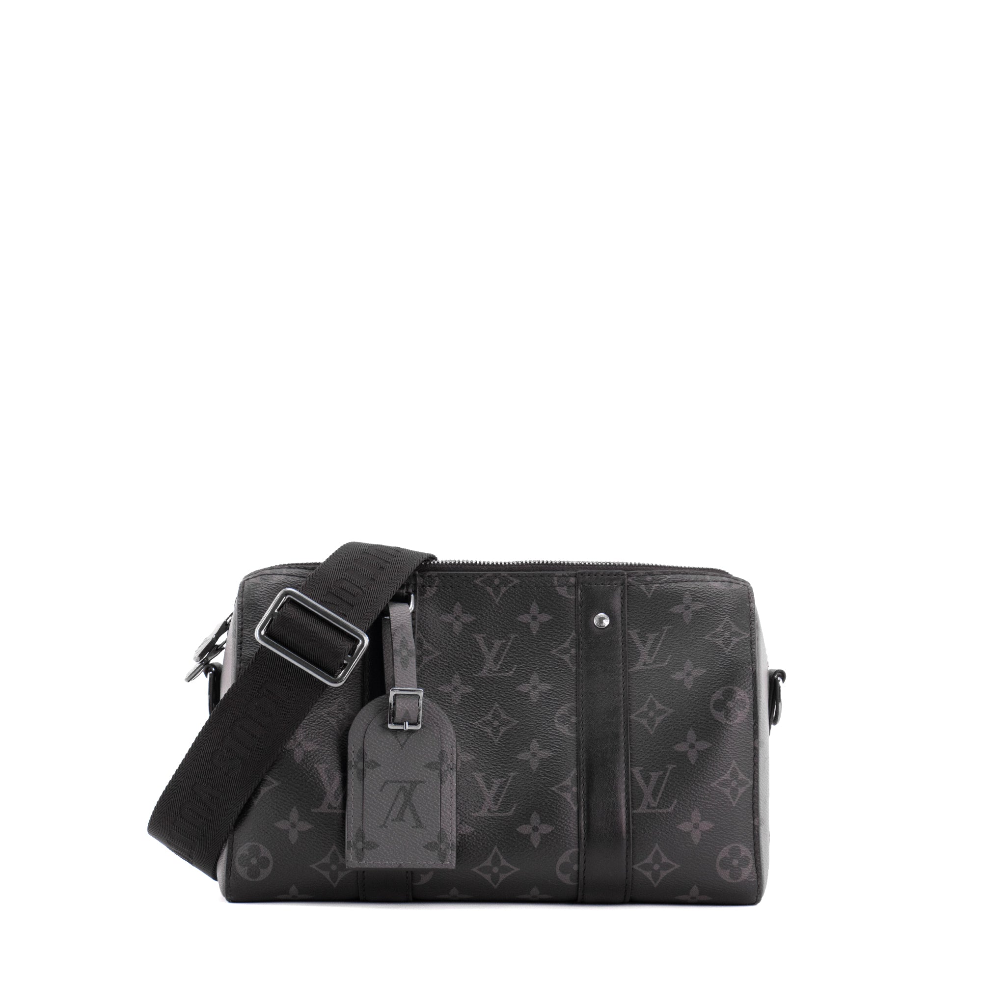 LOUIS VUITTON - Sac à bandoulière Keepall City Louis Vuitton en toile enduite monogrammée éclipse
