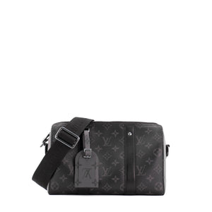 LOUIS VUITTON - Sac à bandoulière Keepall City Louis Vuitton en toile enduite monogrammée éclipse