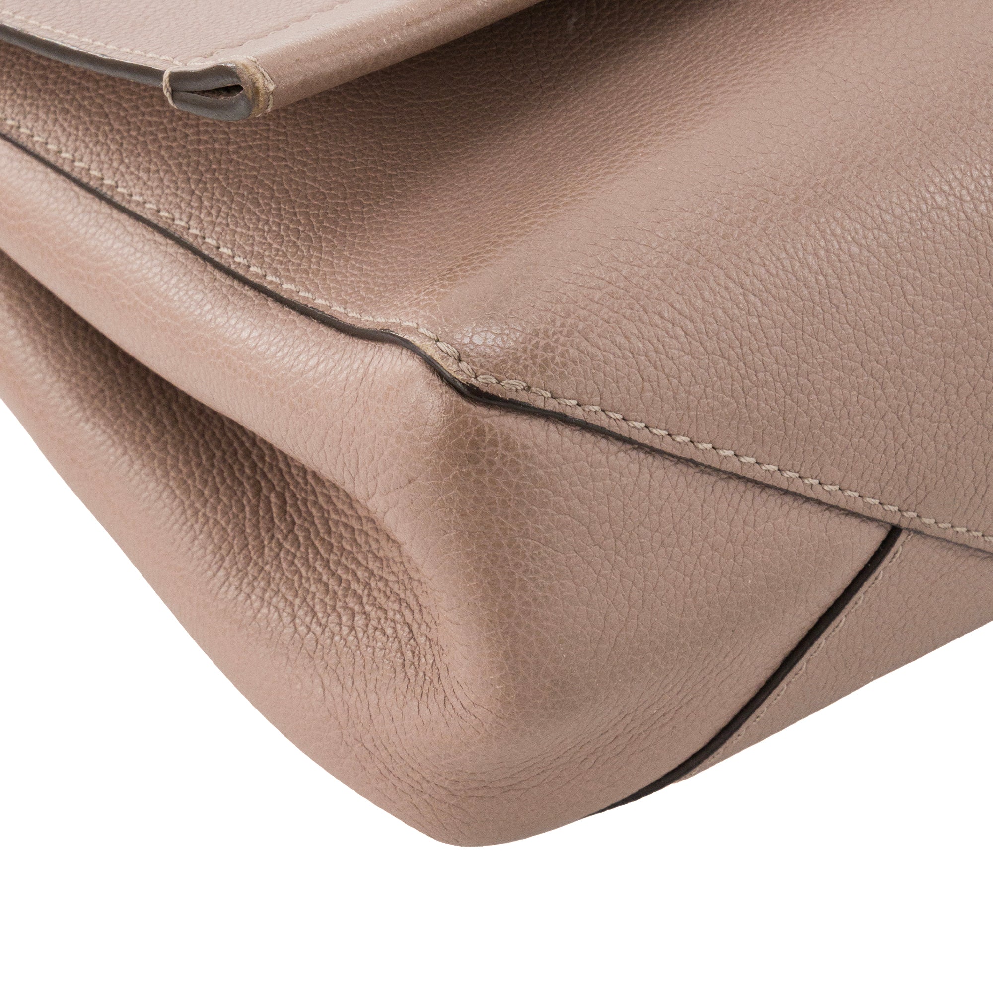 LOUIS VUITTON - Sac à bandoulière Lockme II Louis Vuitton en cuir grainé taupe