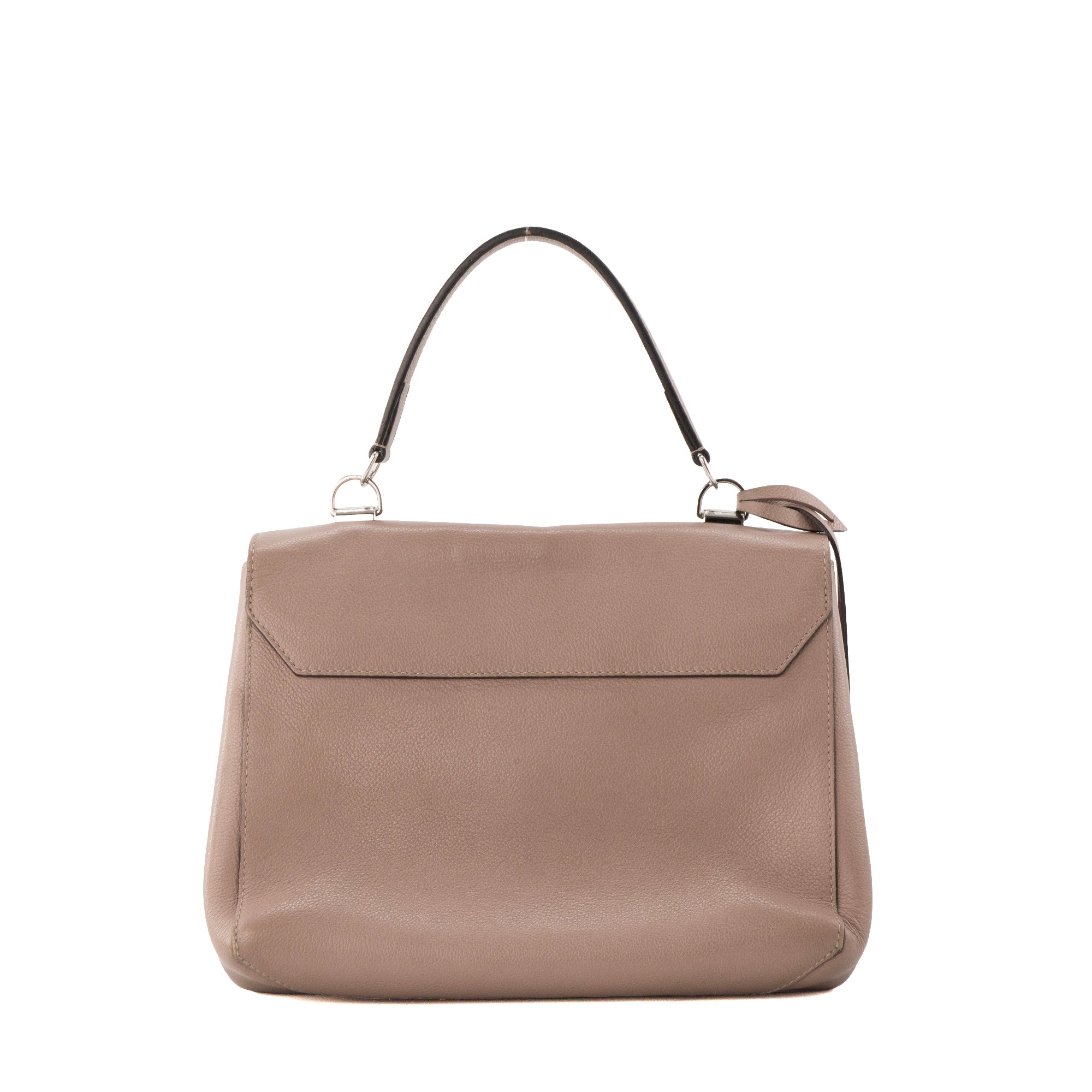 LOUIS VUITTON - Sac à bandoulière Lockme II Louis Vuitton en cuir grainé taupe