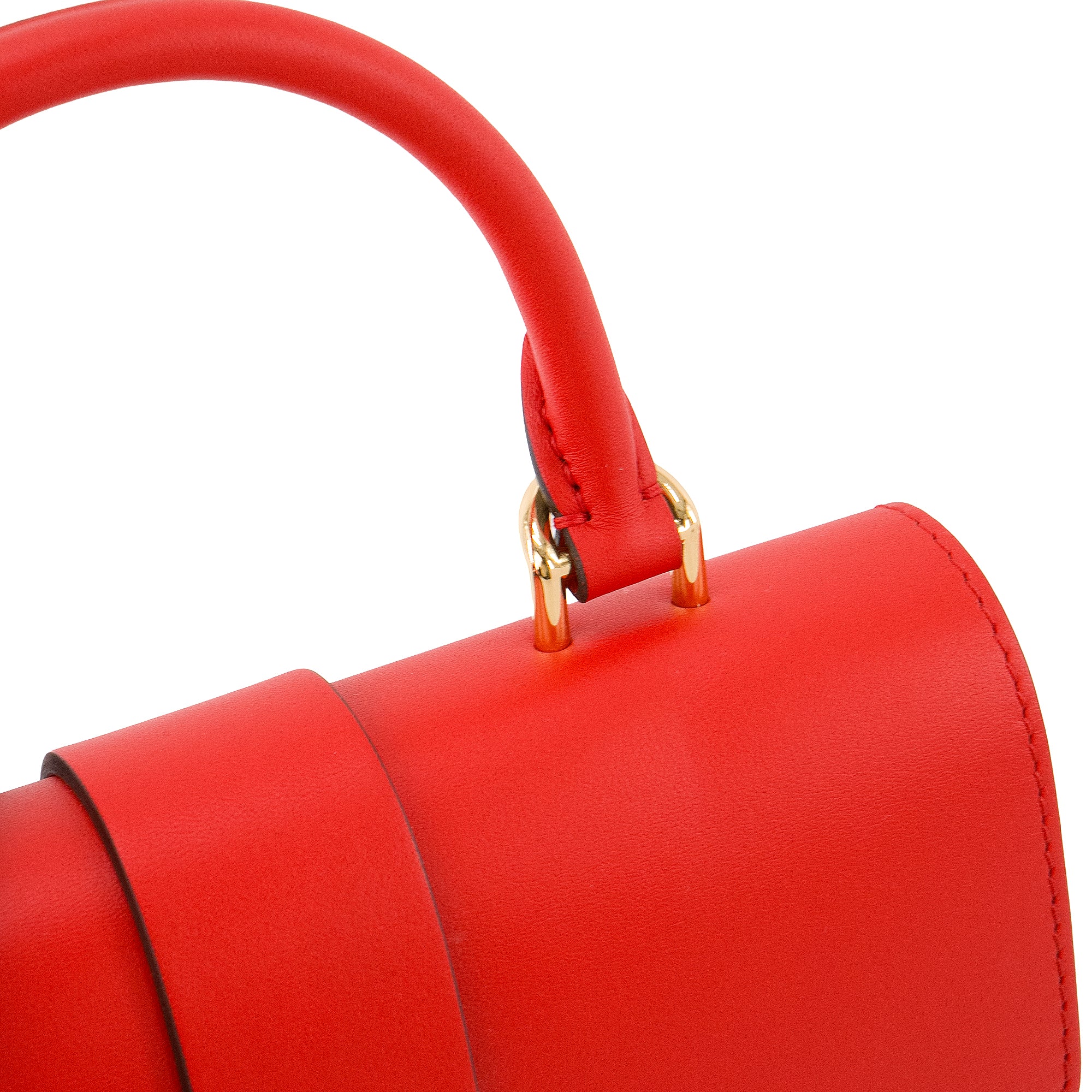 LOUIS VUITTON - Sac à bandoulière Locky BB Louis Vuitton en toile monogrammée et cuir rouge