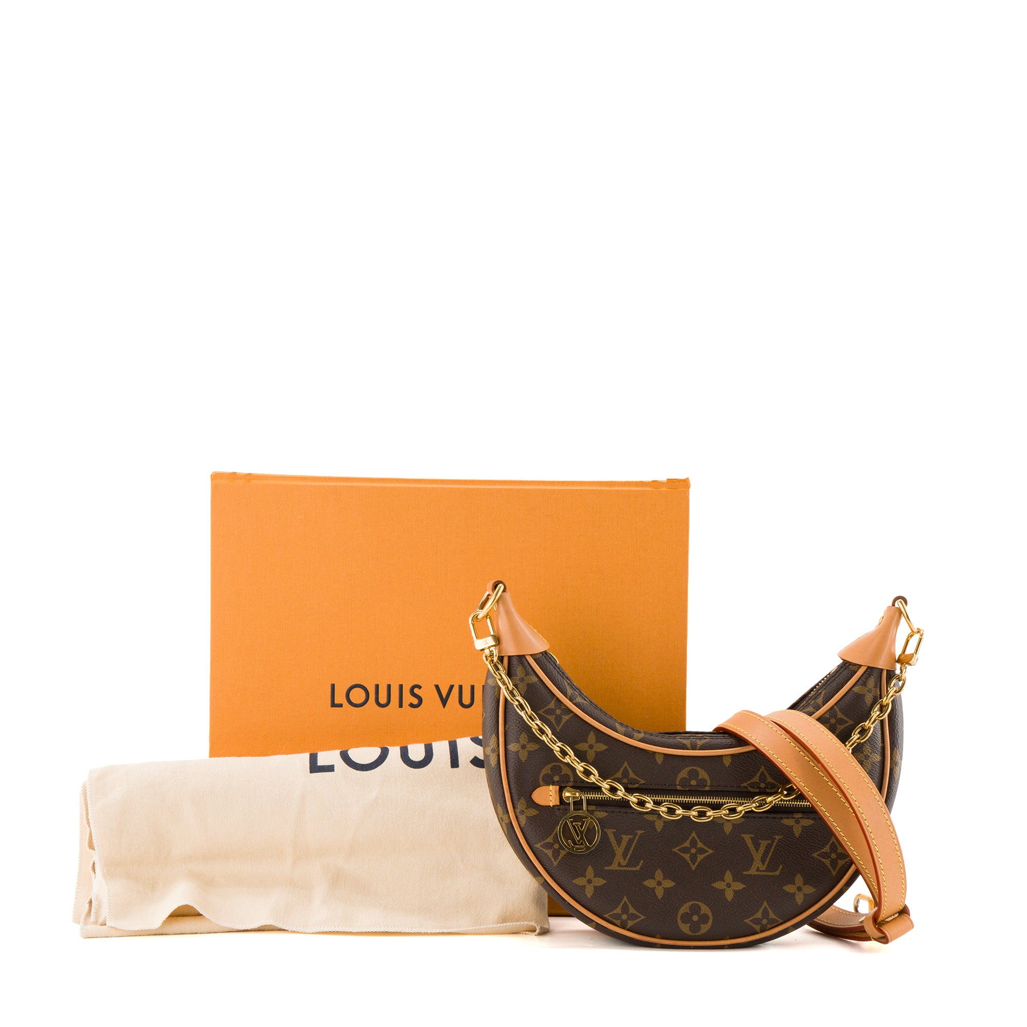 LOUIS VUITTON - Sac à bandoulière Loop Louis Vuitton en toile enduite monogrammée