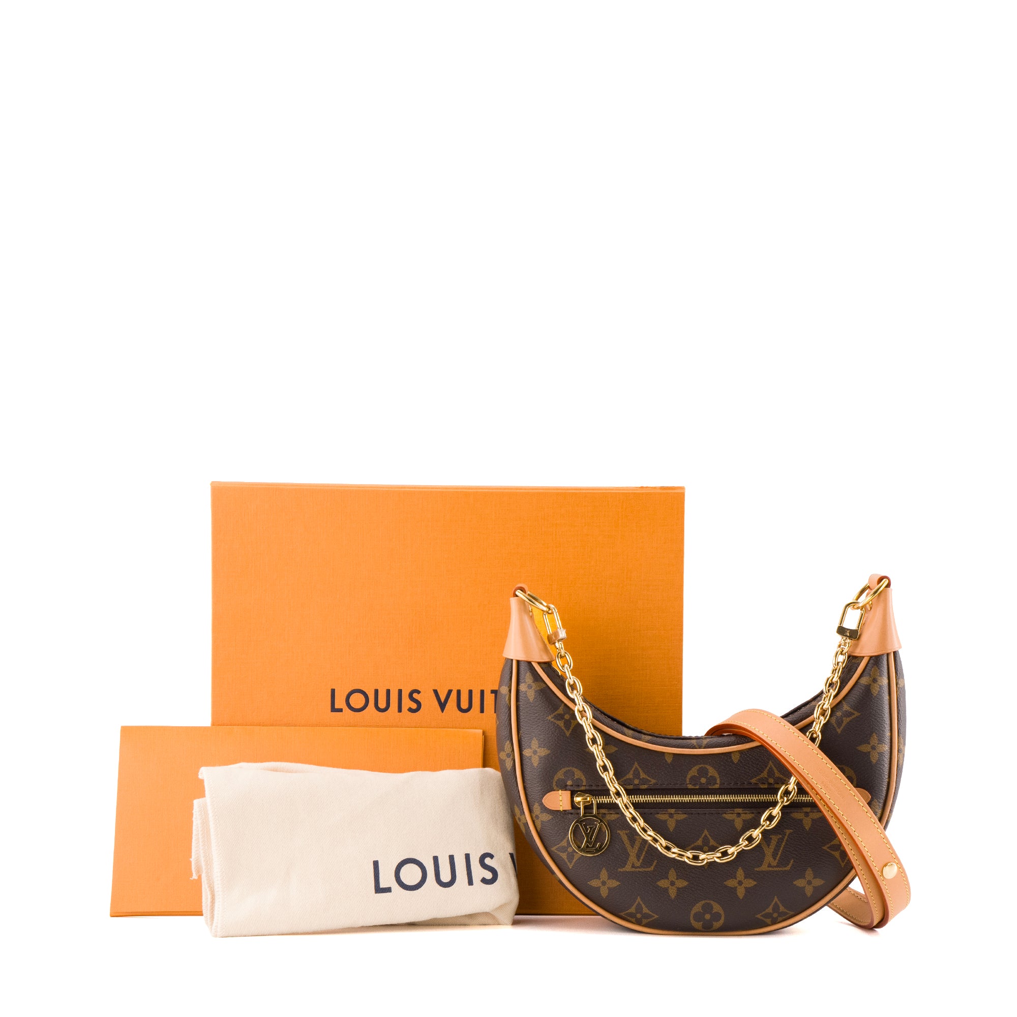 LOUIS VUITTON - Sac à bandoulière Loop Louis Vuitton en toile enduite monogrammée