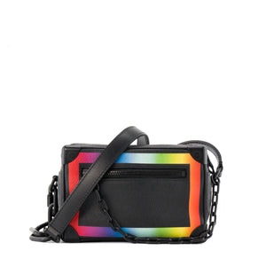 LOUIS VUITTON - Sac à bandoulière Malle Soft Trunk Louis Vuitton en cuir grainé multicolore