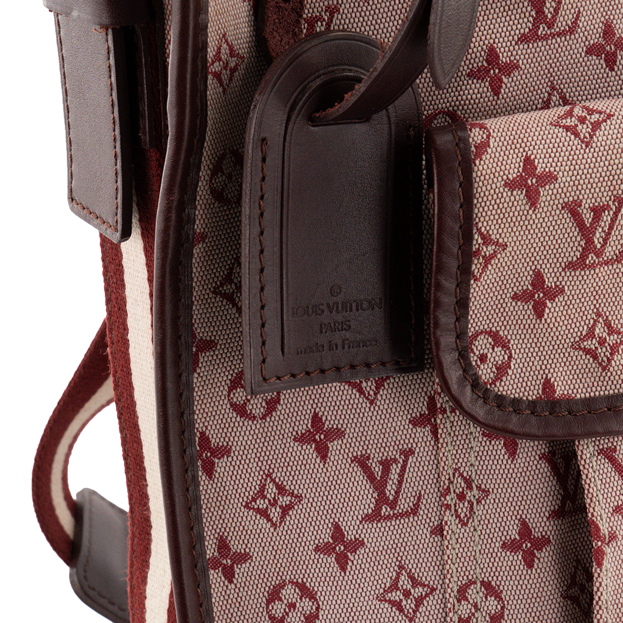 LOUIS VUITTON - Sac à bandoulière Mary Kate Louis Vuitton en toile monogrammée bordeaux