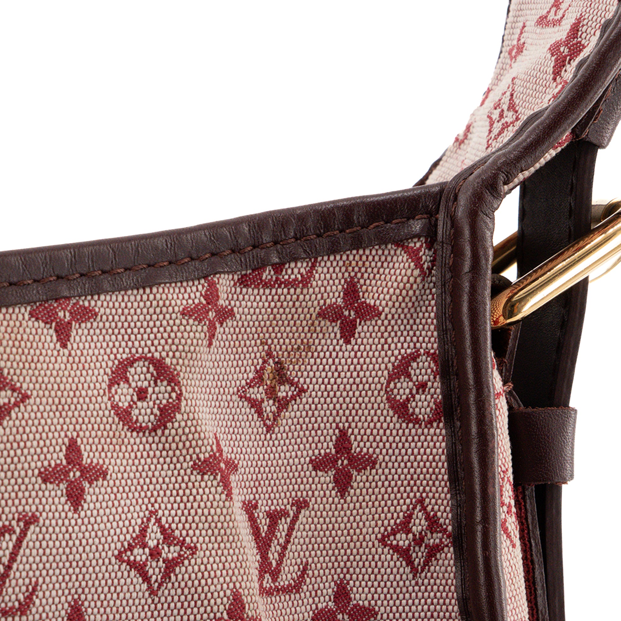 LOUIS VUITTON - Sac à bandoulière Mary Kate Louis Vuitton en toile monogrammée bordeaux