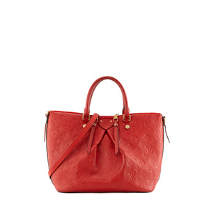 LOUIS VUITTON - Sac à bandoulière Mazarine Louis Vuitton en cuir empreinte rouge
