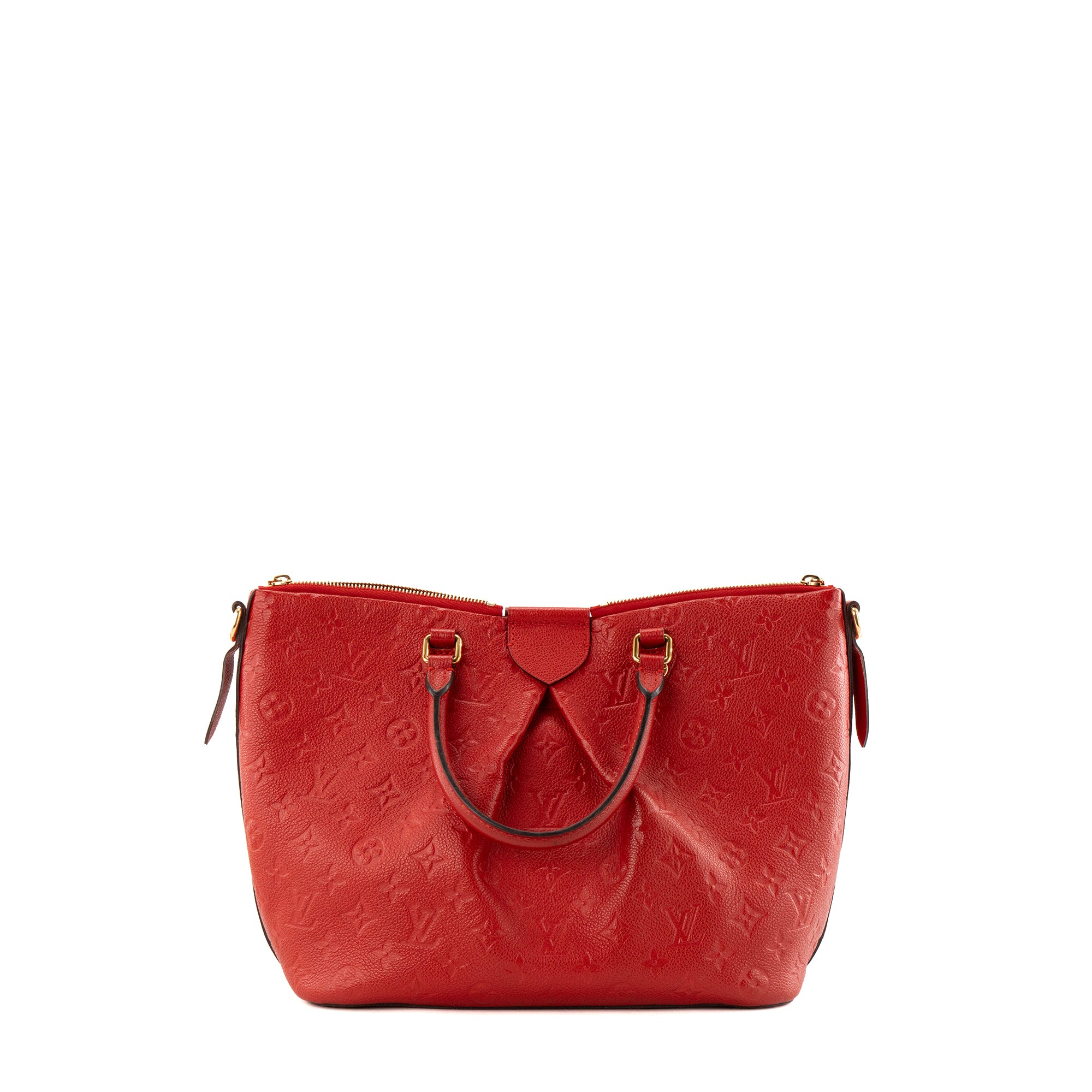 LOUIS VUITTON - Sac à bandoulière Mazarine Louis Vuitton en cuir empreinte rouge