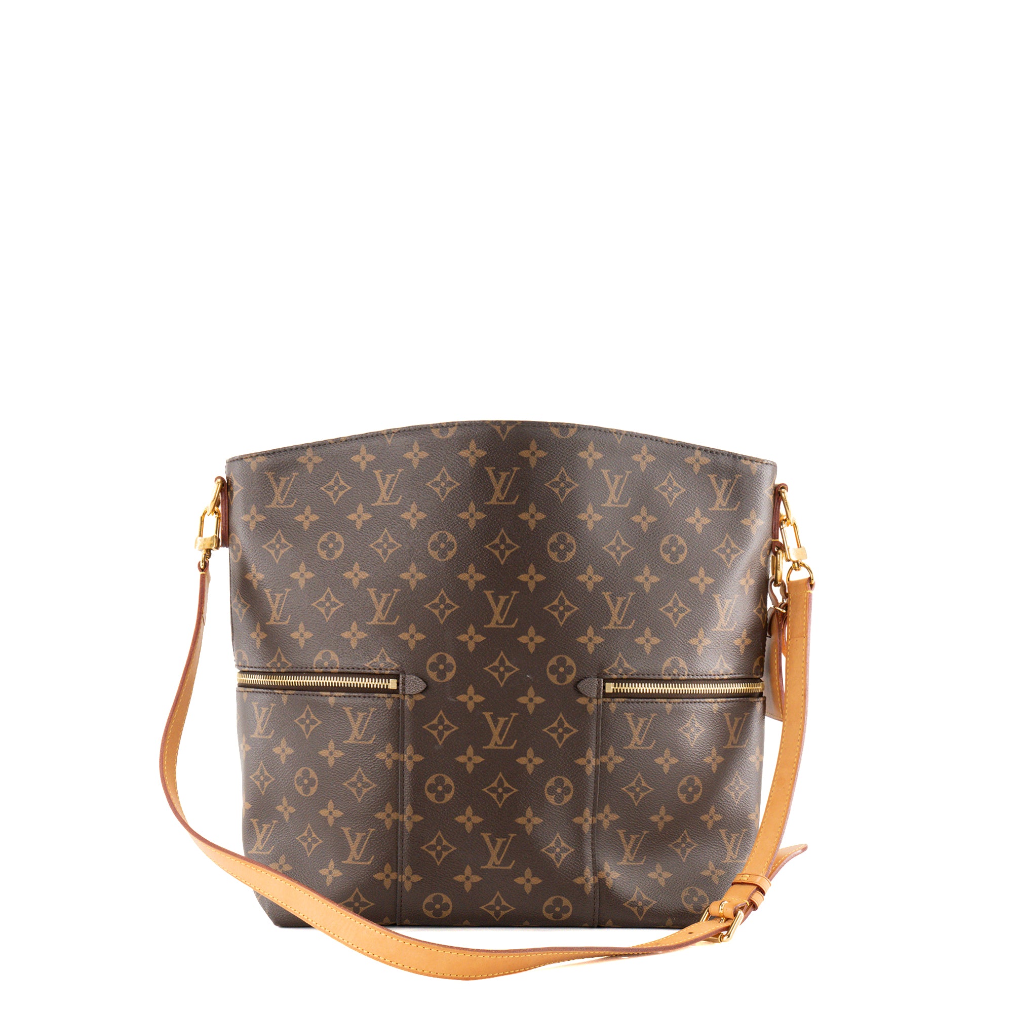 LOUIS VUITTON - Sac à bandoulière Mélie Louis Vuitton en toile enduite monogrammée