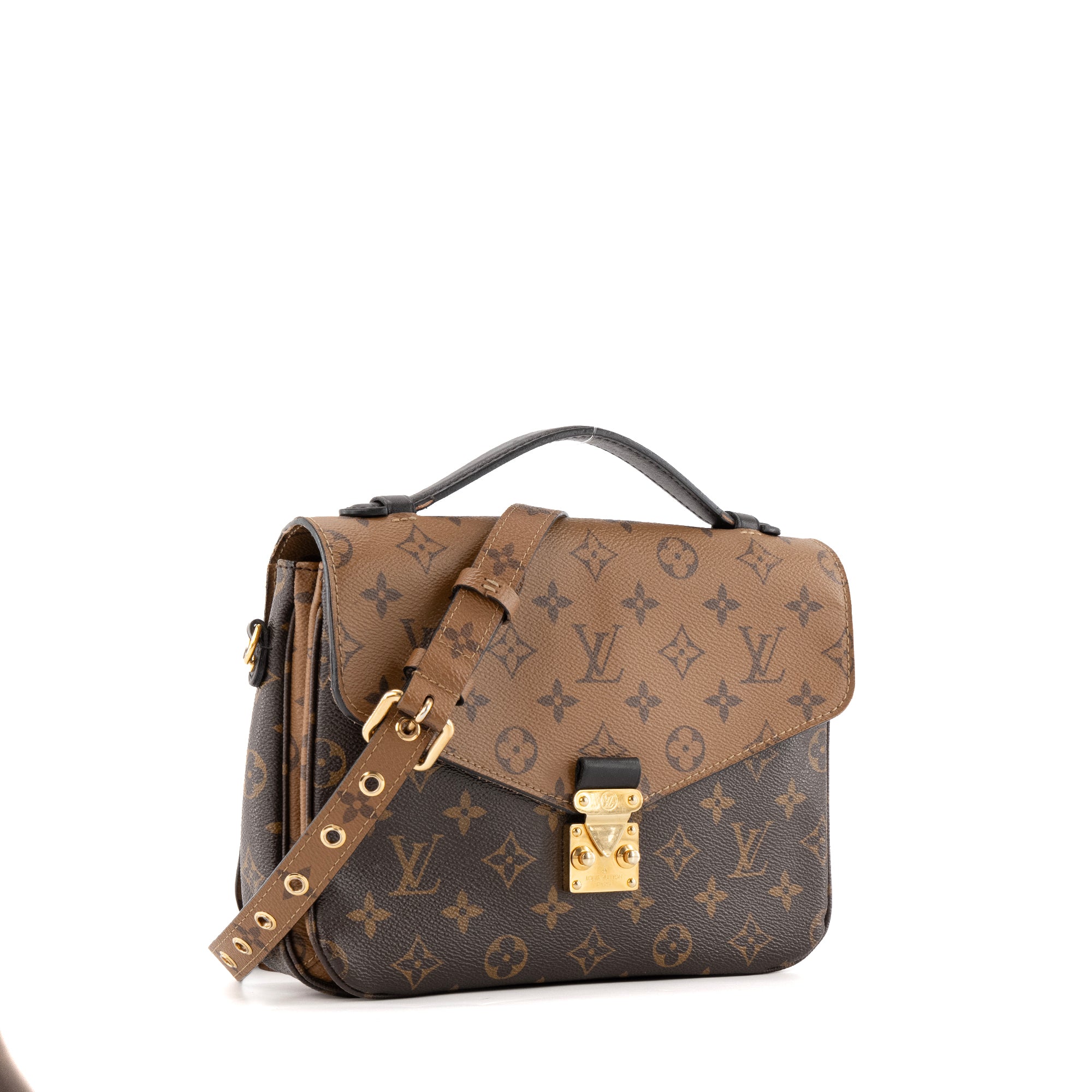 LOUIS VUITTON - Sac à bandoulière Métis Louis Vuitton en toile enduite monogrammée reverse