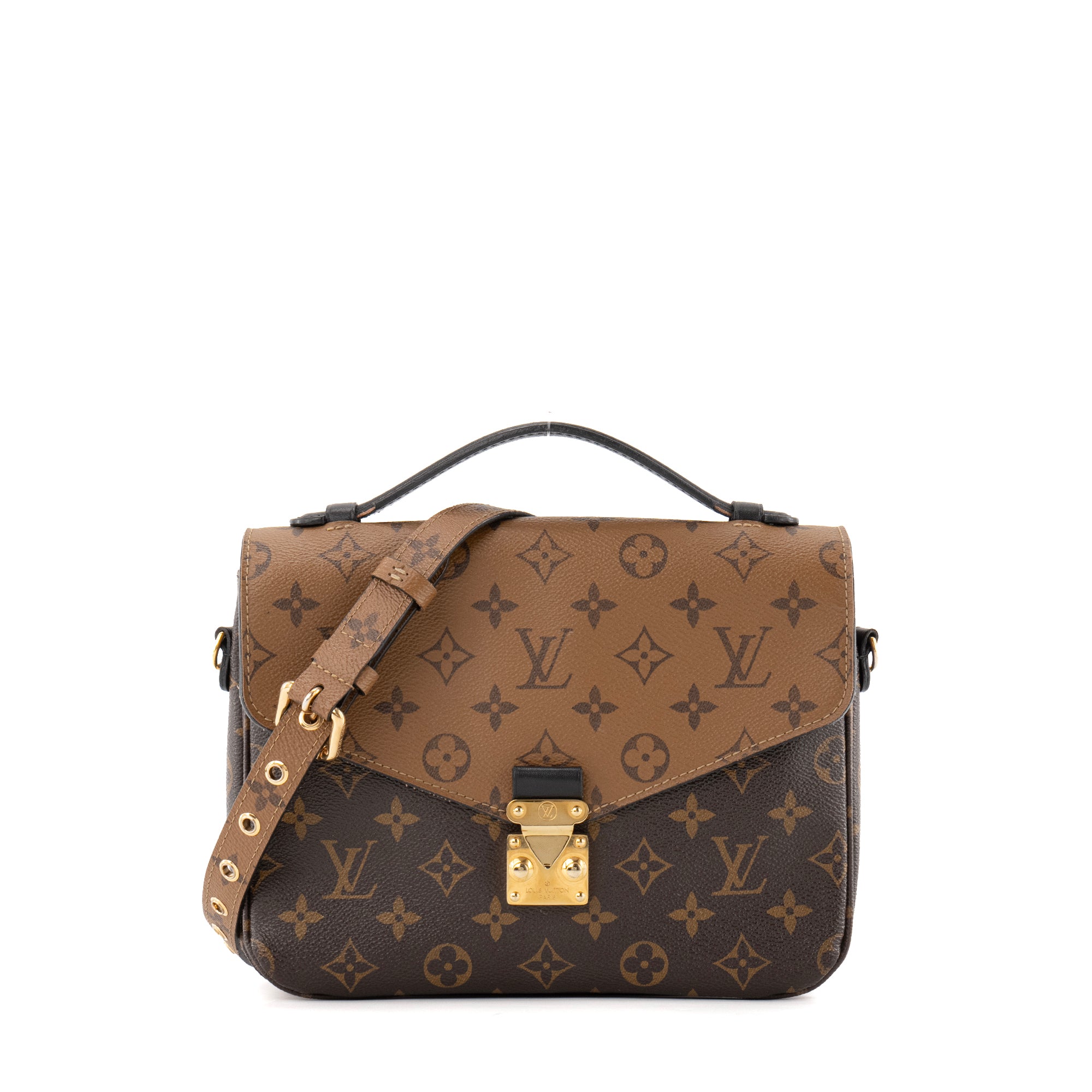LOUIS VUITTON - Sac à bandoulière Métis Louis Vuitton en toile enduite monogrammée reverse