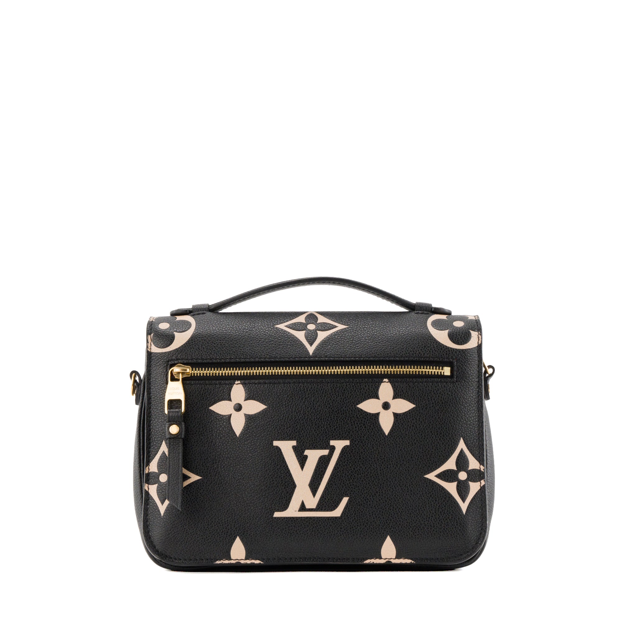 LOUIS VUITTON - Sac à bandoulière Métis Louis Vuitton en cuir bicolore noir et beige