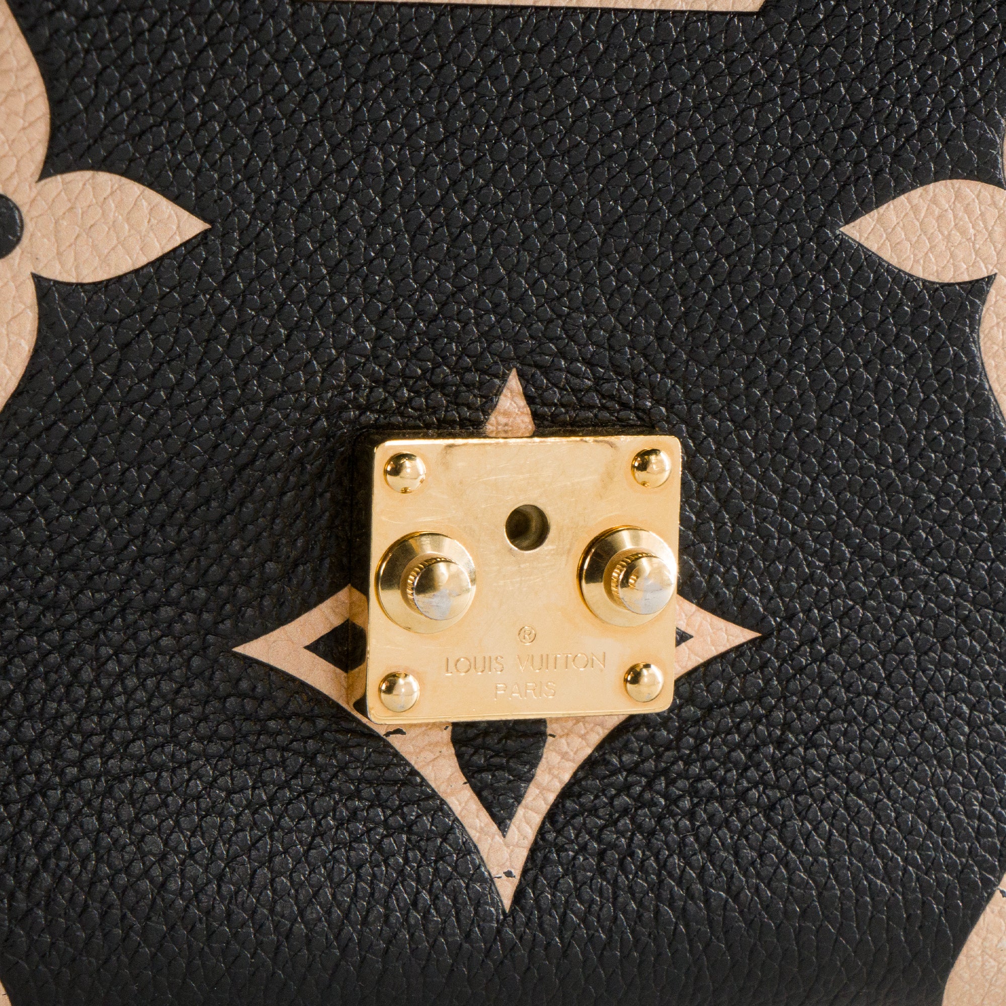 LOUIS VUITTON - Sac à bandoulière Métis Louis Vuitton en cuir bicolore noir et beige