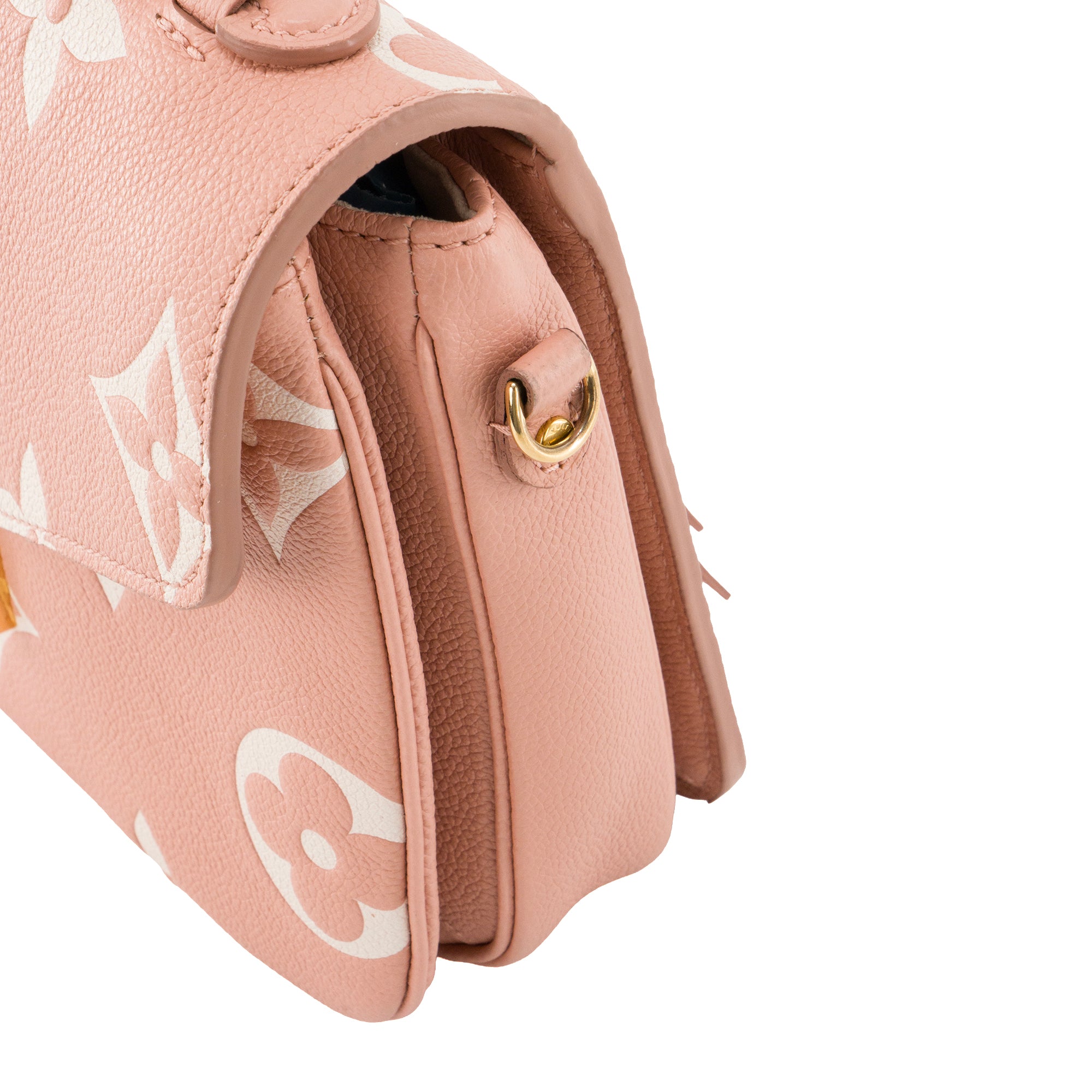 LOUIS VUITTON - Sac à bandoulière Métis Louis Vuitton en cuir embossé monogrammé rose