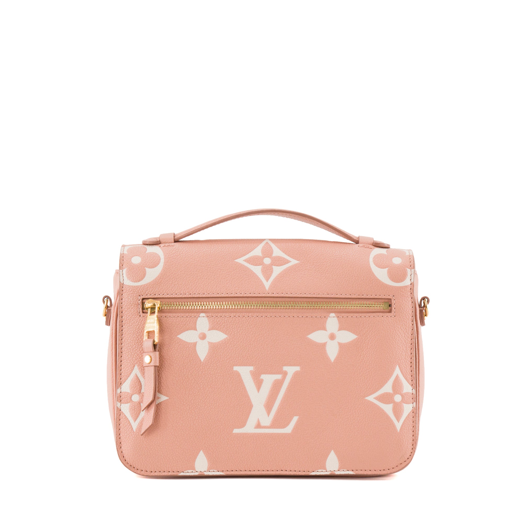 LOUIS VUITTON - Sac à bandoulière Métis Louis Vuitton en cuir embossé monogrammé rose