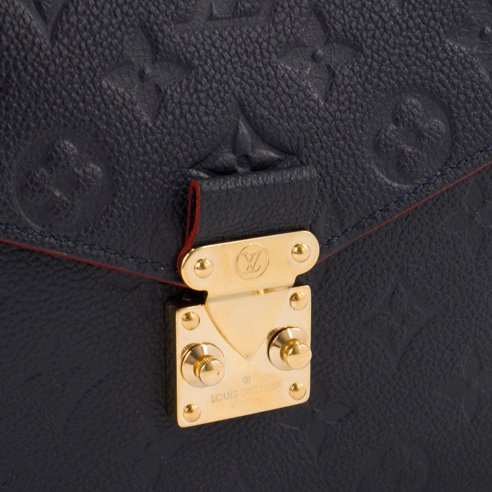 LOUIS VUITTON - Sac à bandoulière Métis Louis Vuitton en cuir empreinte bleu marine