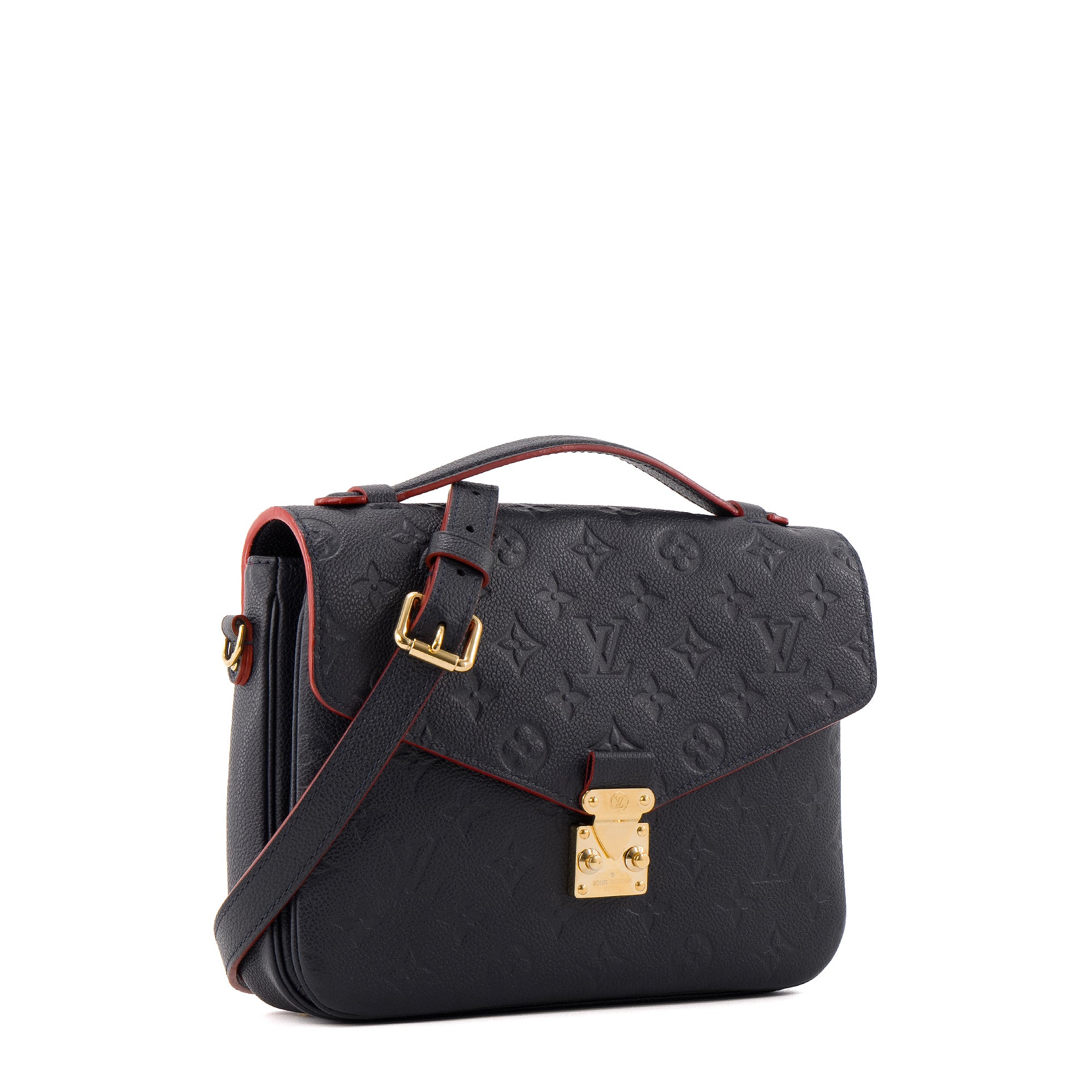 LOUIS VUITTON - Sac à bandoulière Métis Louis Vuitton en cuir empreinte bleu marine