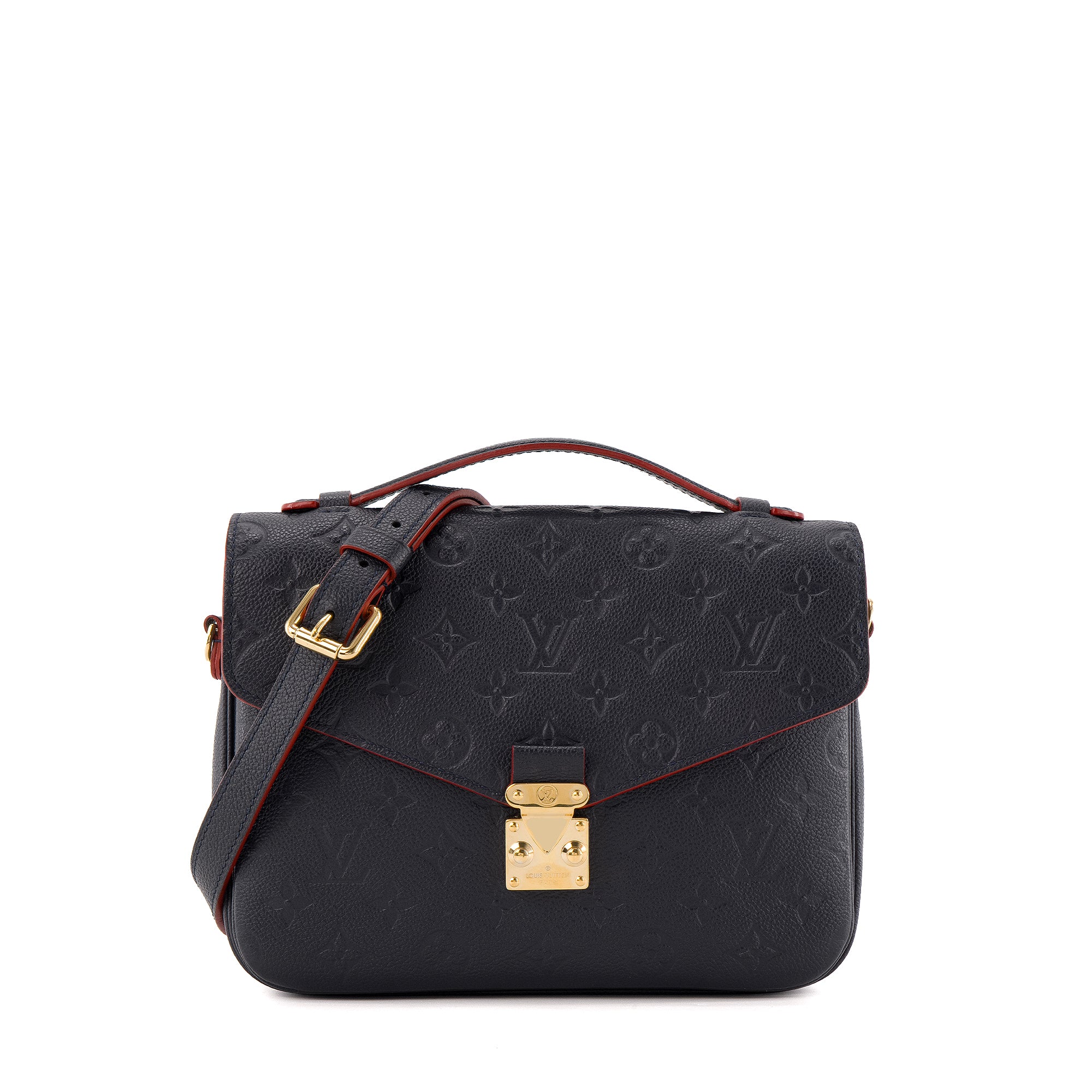 LOUIS VUITTON - Sac à bandoulière Métis Louis Vuitton en cuir empreinte bleu marine