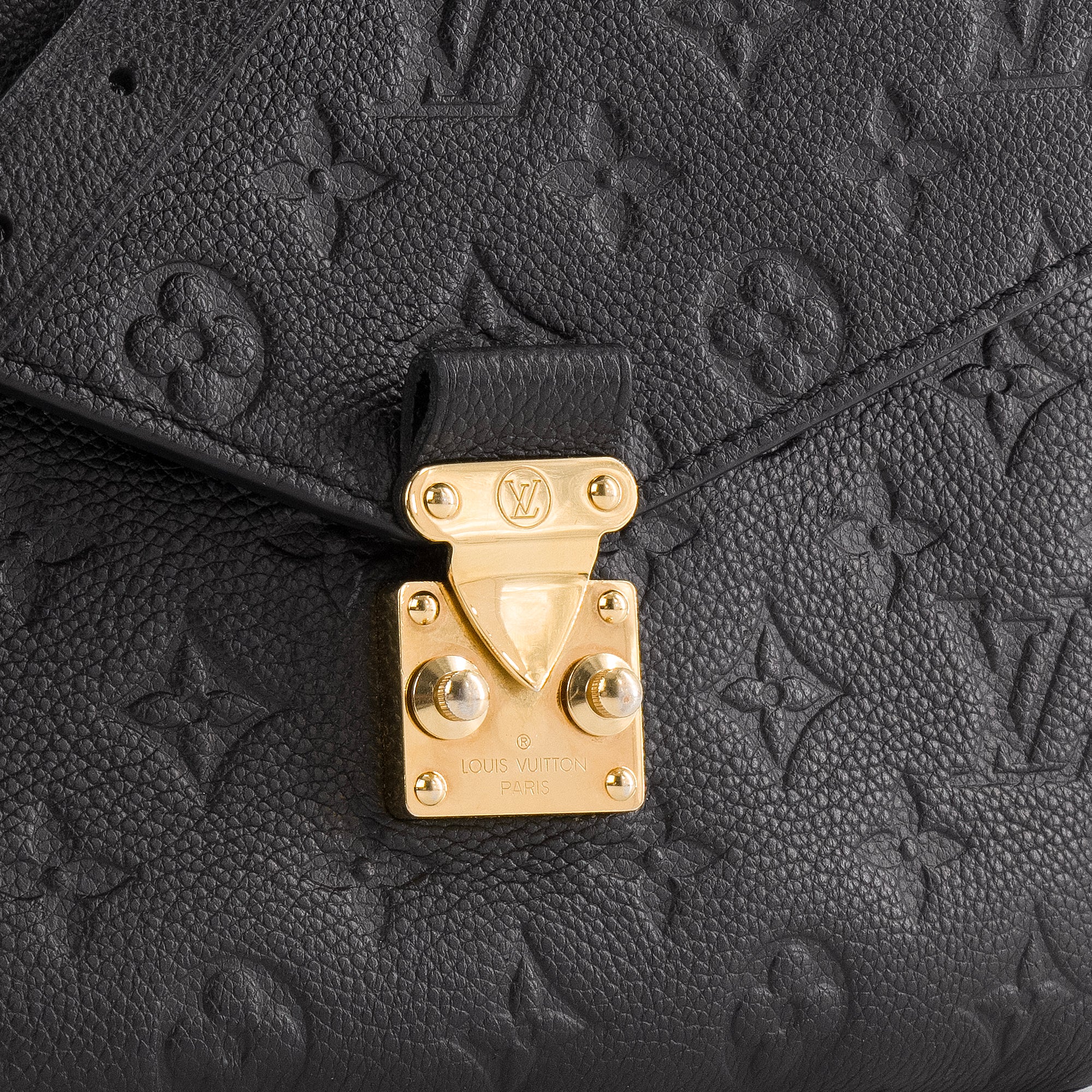 LOUIS VUITTON - Sac à bandoulière Métis Louis Vuitton en cuir empreinte noir