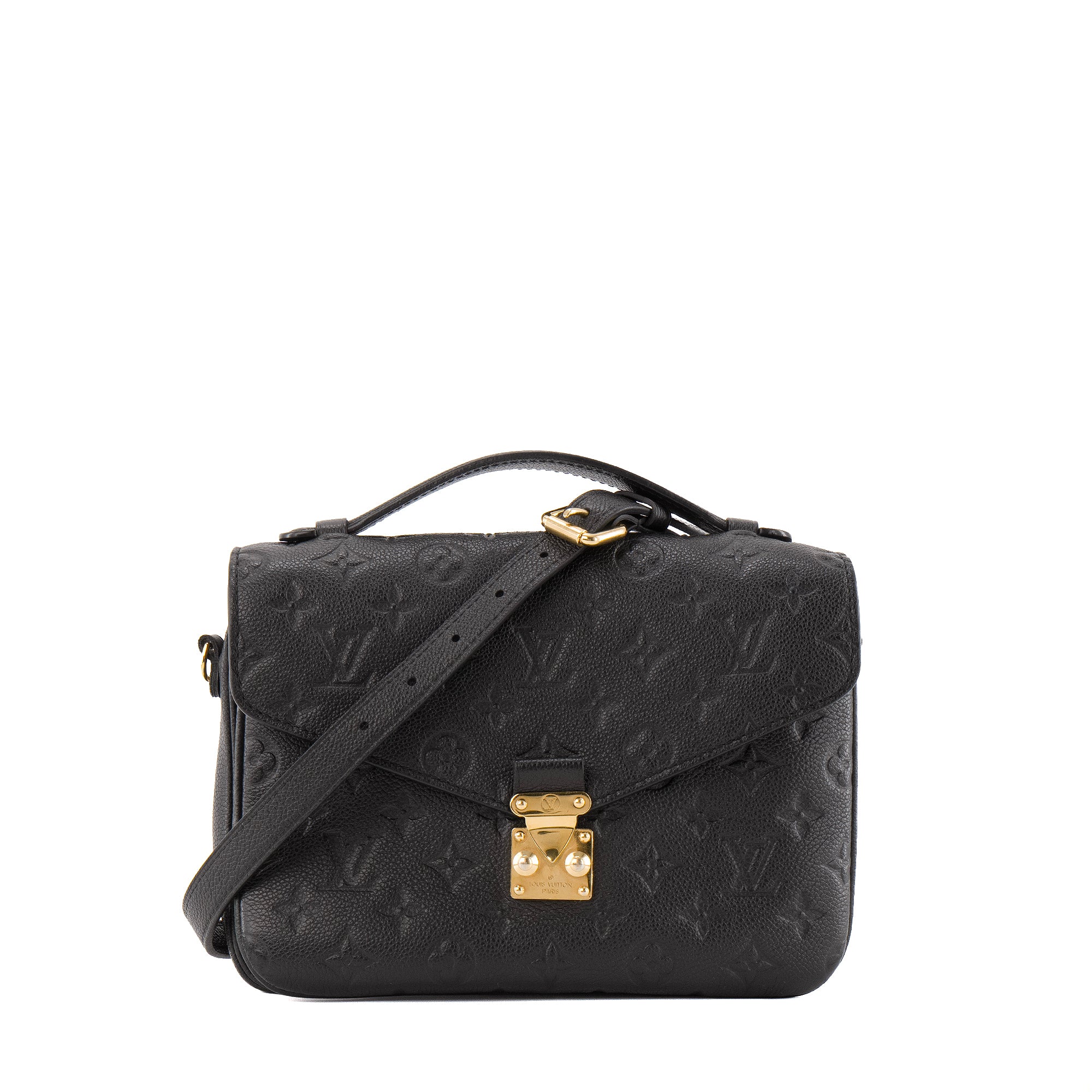 LOUIS VUITTON - Sac à bandoulière Métis Louis Vuitton en cuir empreinte noir