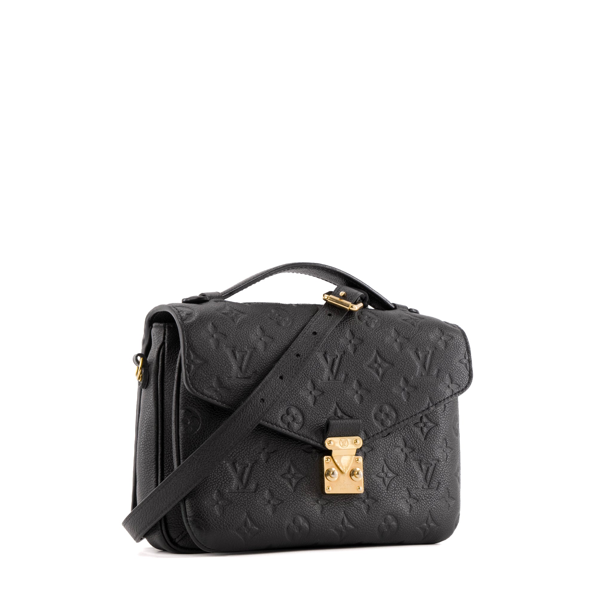 LOUIS VUITTON - Sac à bandoulière Métis Louis Vuitton en cuir empreinte noir