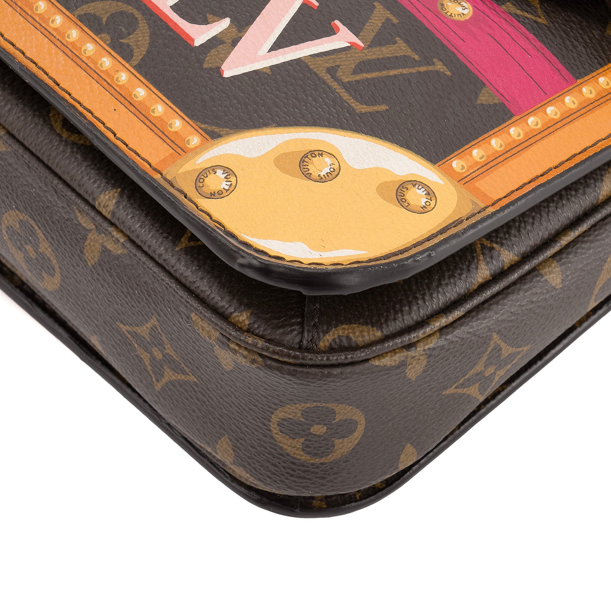 LOUIS VUITTON - Sac à bandoulière Métis Louis Vuitton en toile enduite monogrammée édition limitée Trunk