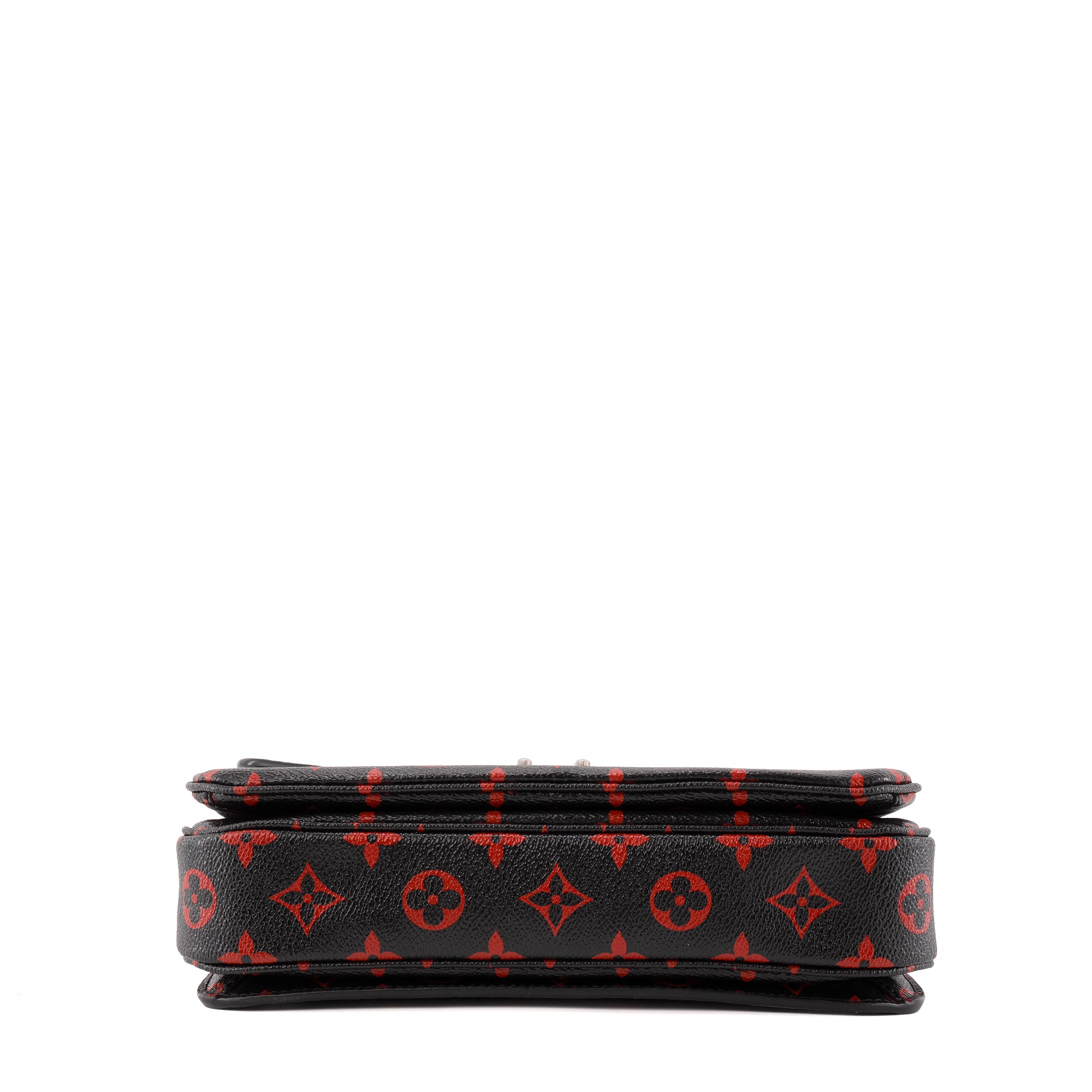 LOUIS VUITTON - Sac à bandoulière Métis Louis Vuitton en toile enduite monogrammée noire et rouge édition limitée Infrarouge