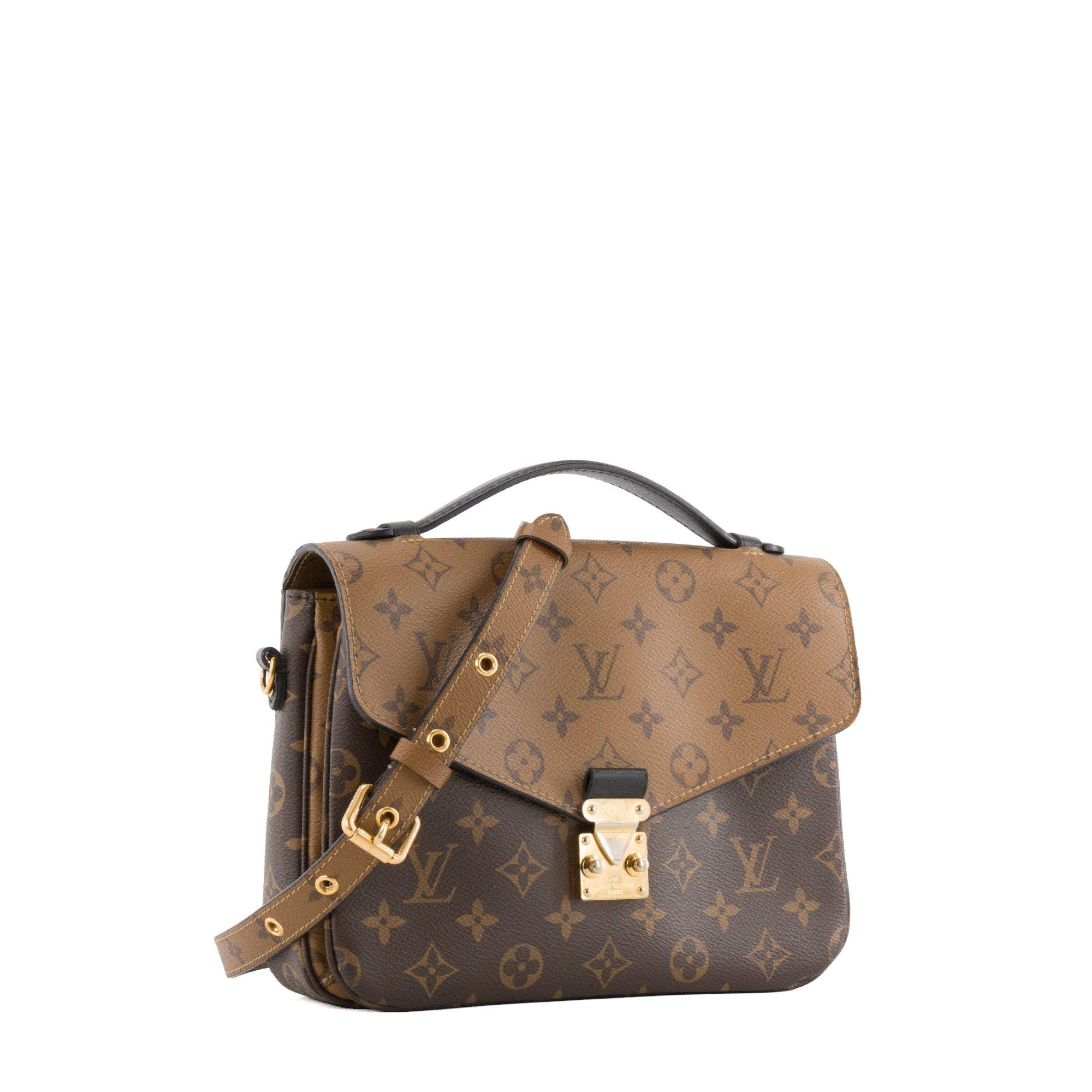 LOUIS VUITTON - Sac à bandoulière Métis Louis Vuitton en toile enduite monogrammée reverse