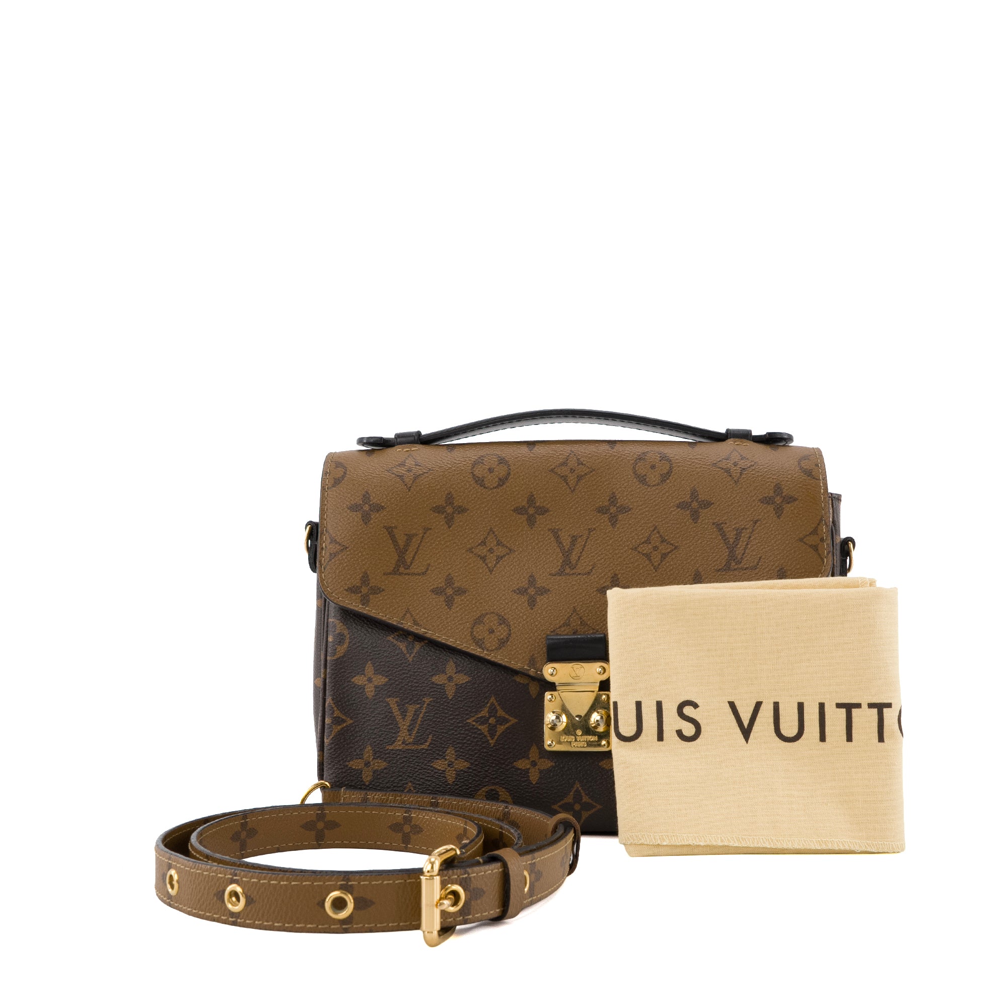 LOUIS VUITTON - Sac à bandoulière Métis Louis Vuitton en toile enduite monogrammée reverse
