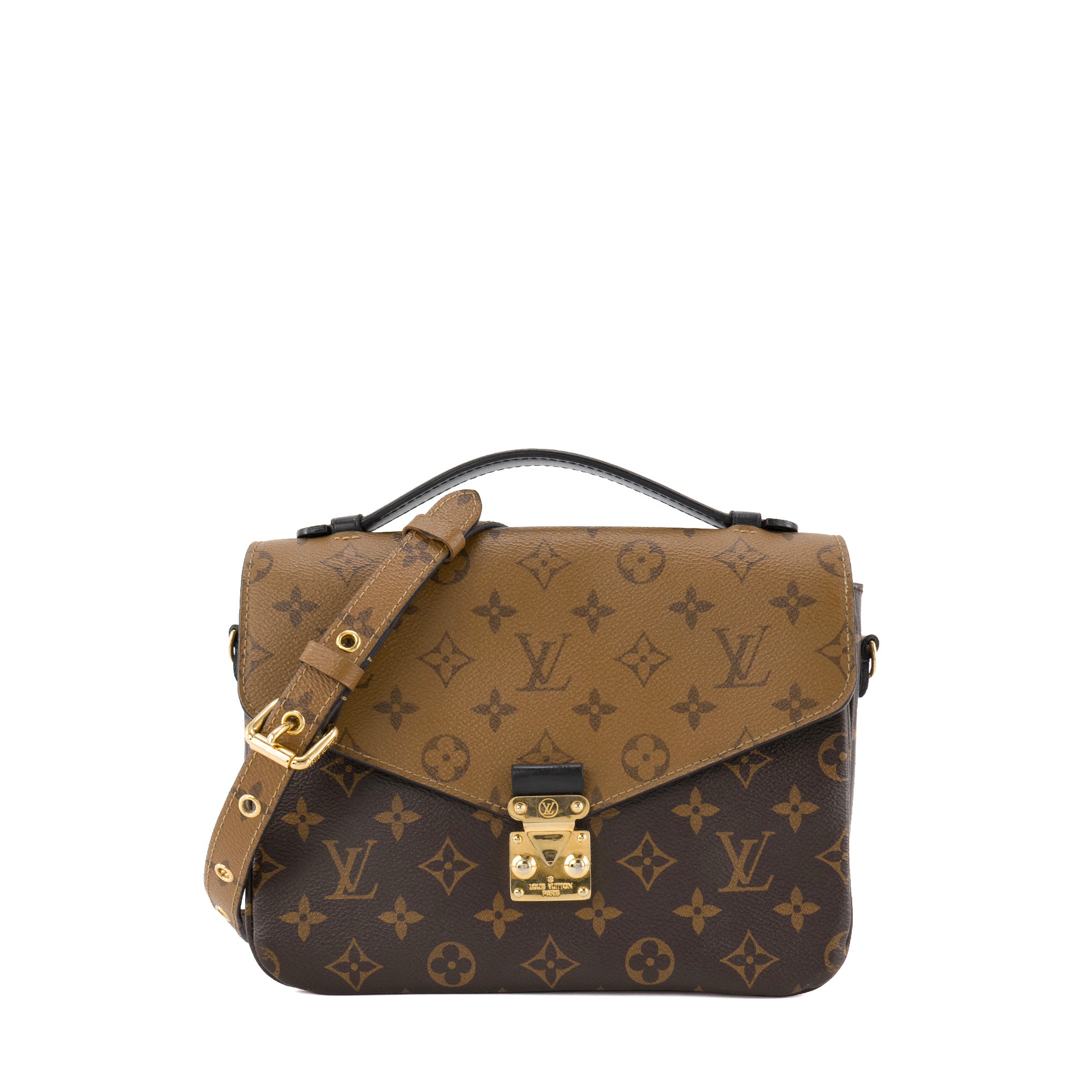 LOUIS VUITTON - Sac à bandoulière Métis Louis Vuitton en toile enduite monogrammée reverse