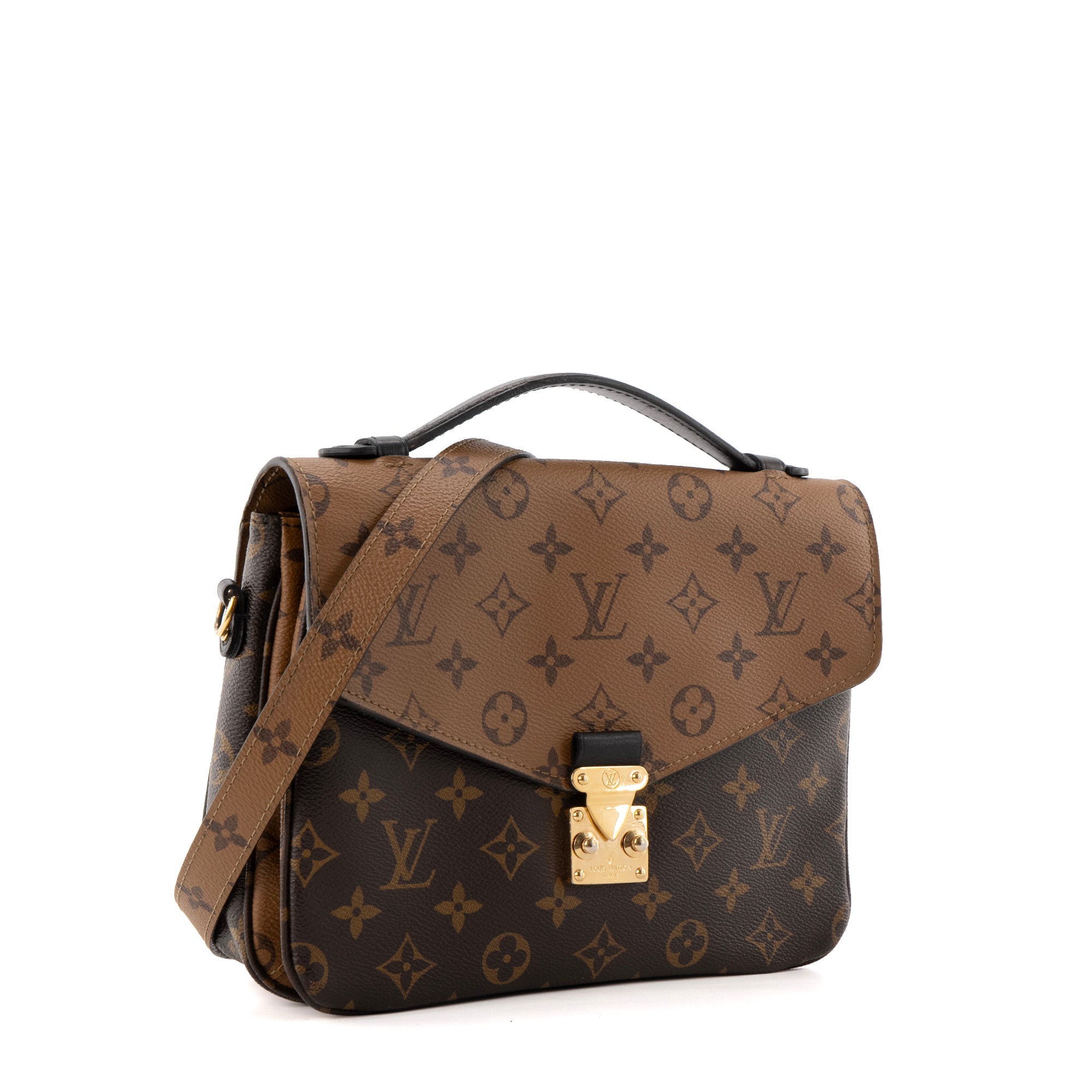 LOUIS VUITTON - Sac à bandoulière Metis Louis Vuitton en toile enduite monogrammée reverse