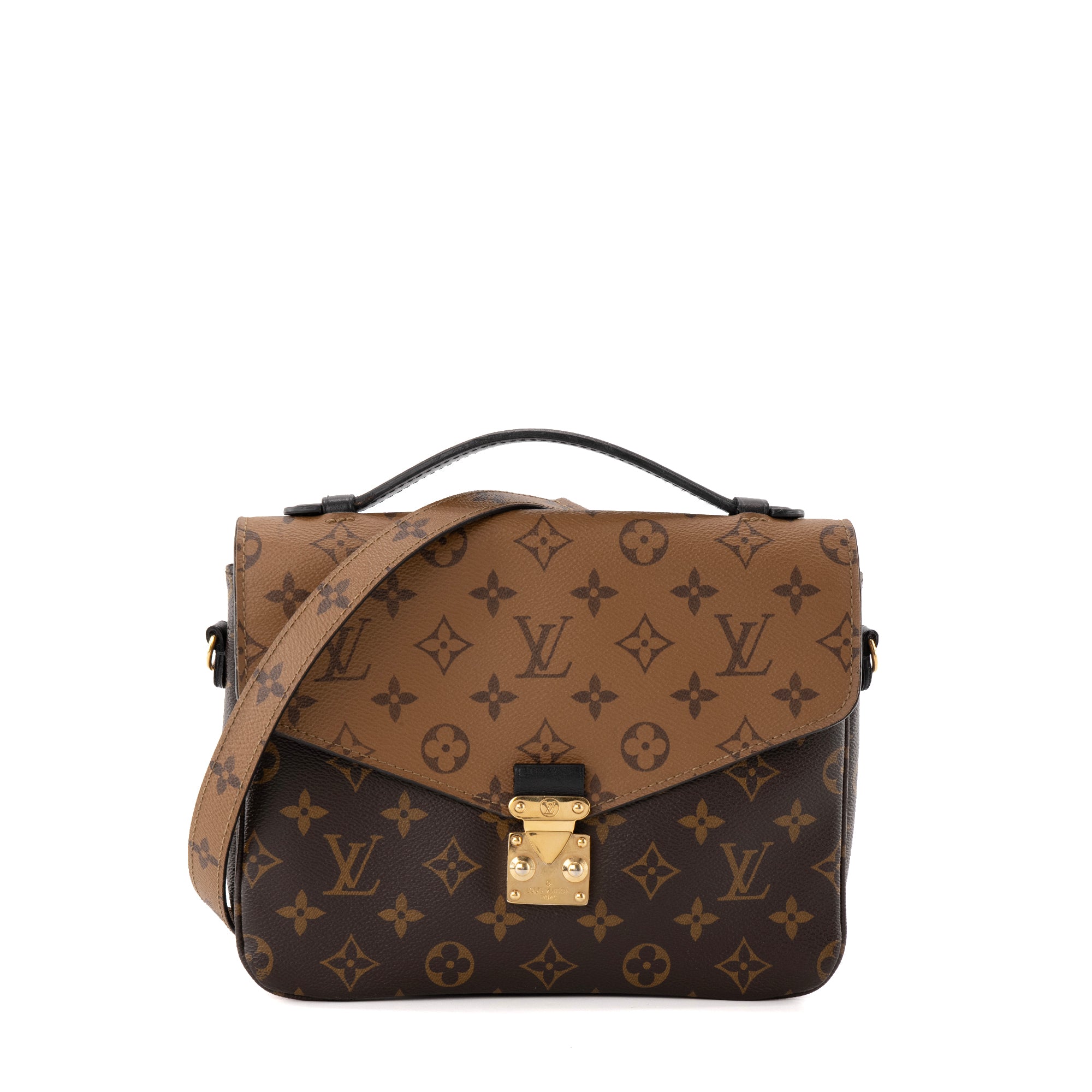 LOUIS VUITTON - Sac à bandoulière Metis Louis Vuitton en toile enduite monogrammée reverse