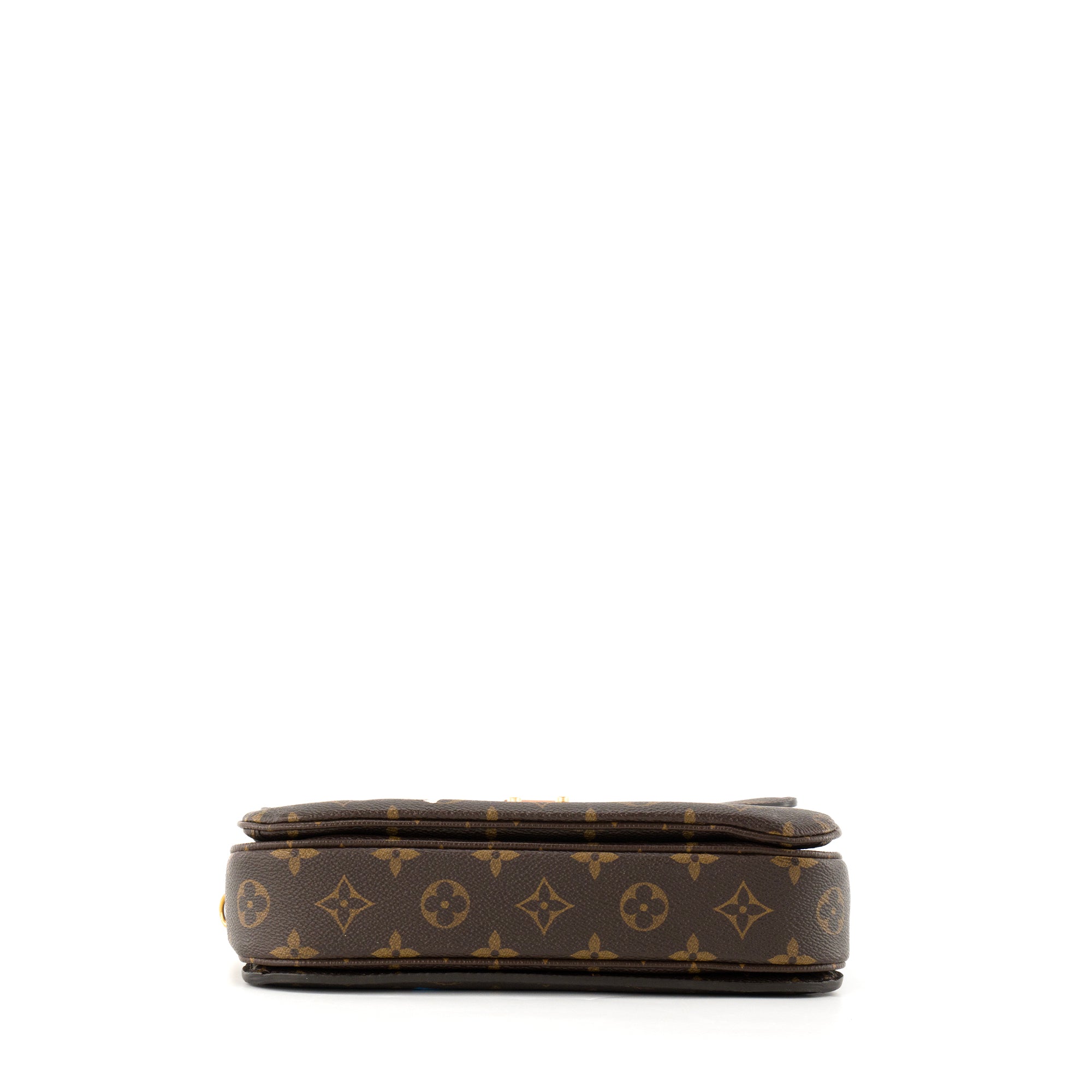 LOUIS VUITTON - Sac à bandoulière Métis Love Lock Louis Vuitton en toile enduite monogrammée édition limitée