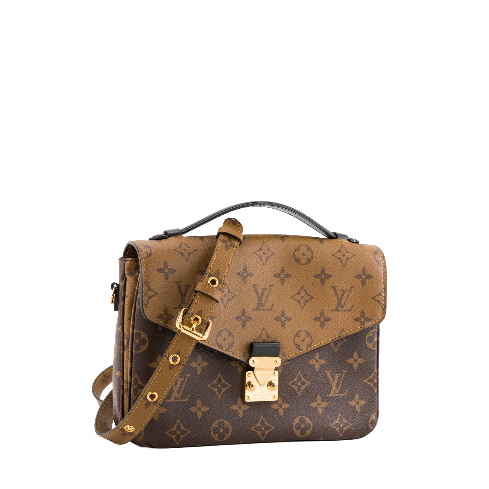 LOUIS VUITTON - Sac à bandoulière Métis Louis Vuitton en toile enduite monogrammée reverse