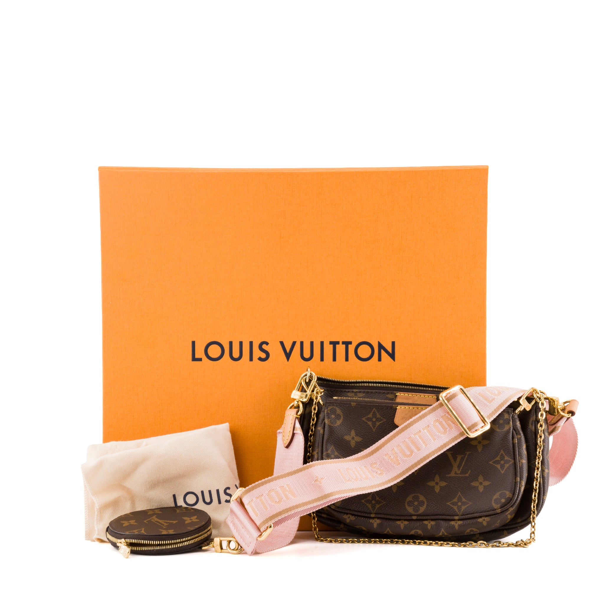 LOUIS VUITTON - Sac à bandoulière Multi Pochette Accessoires Louis Vuitton en toile enduite monogrammée