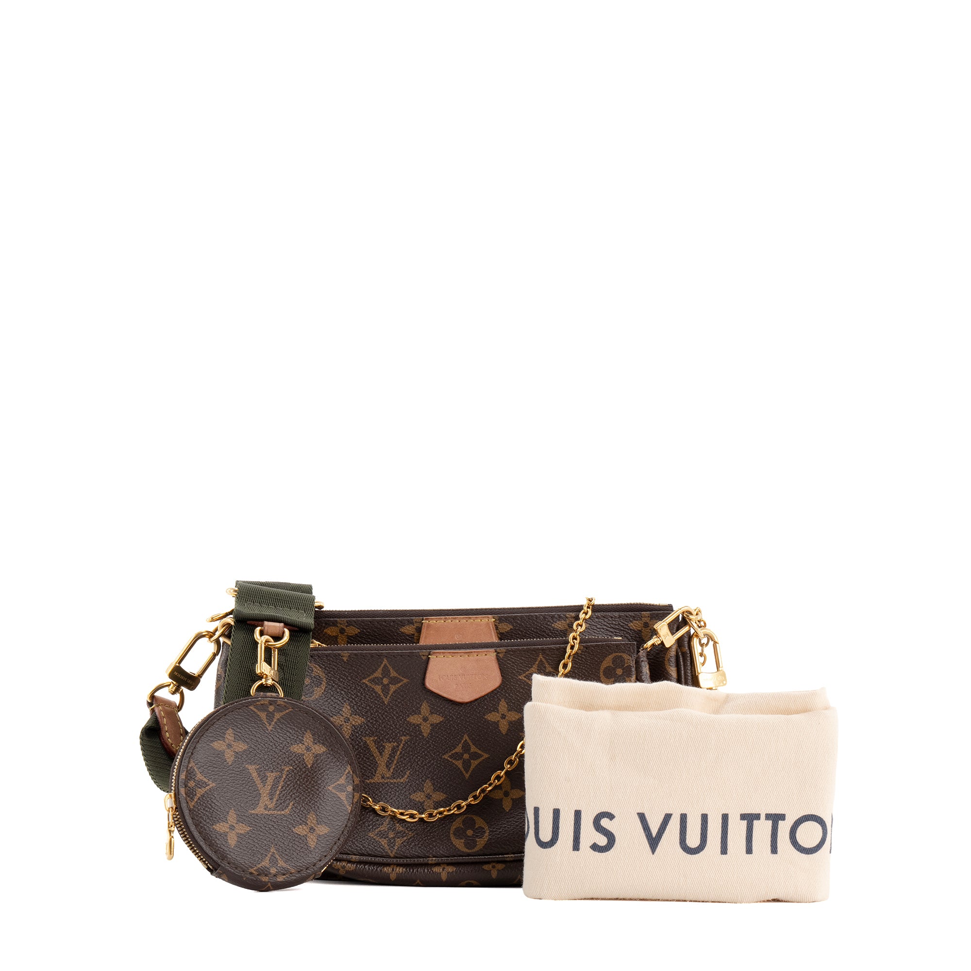 LOUIS VUITTON - Sac à bandoulière Multi Pochette Accessoires Louis Vuitton en toile enduite monogrammée
