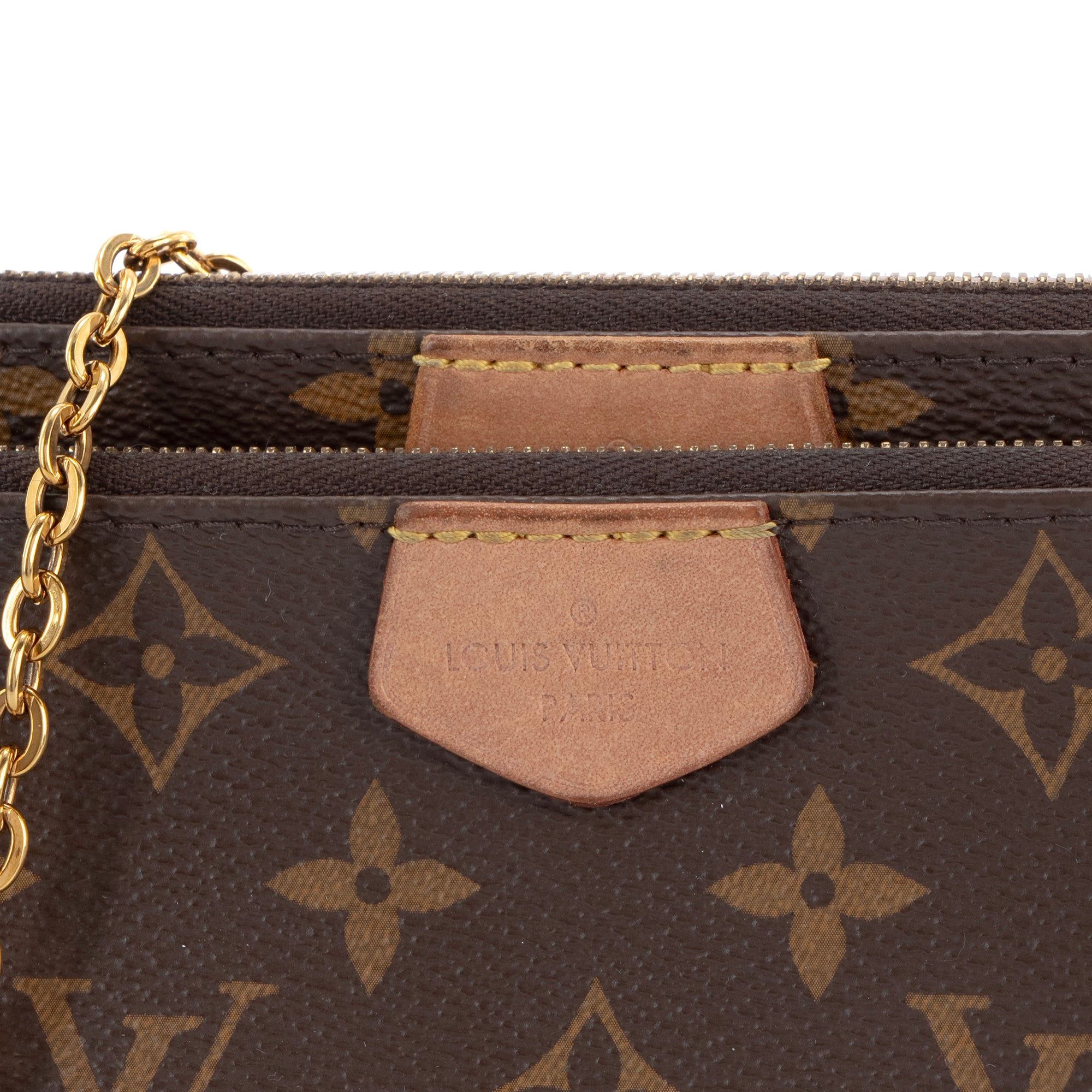 LOUIS VUITTON - Sac à bandoulière Multi Pochette Accessoires Louis Vuitton en toile enduite monogrammée