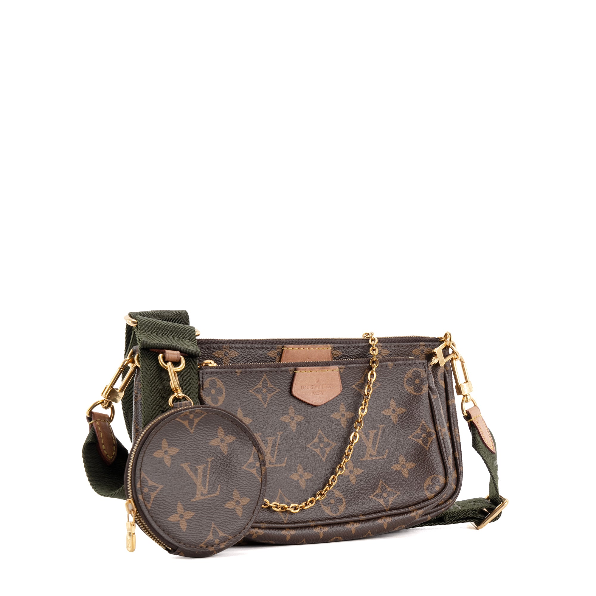 LOUIS VUITTON - Sac à bandoulière Multi Pochette Accessoires Louis Vuitton en toile enduite monogrammée