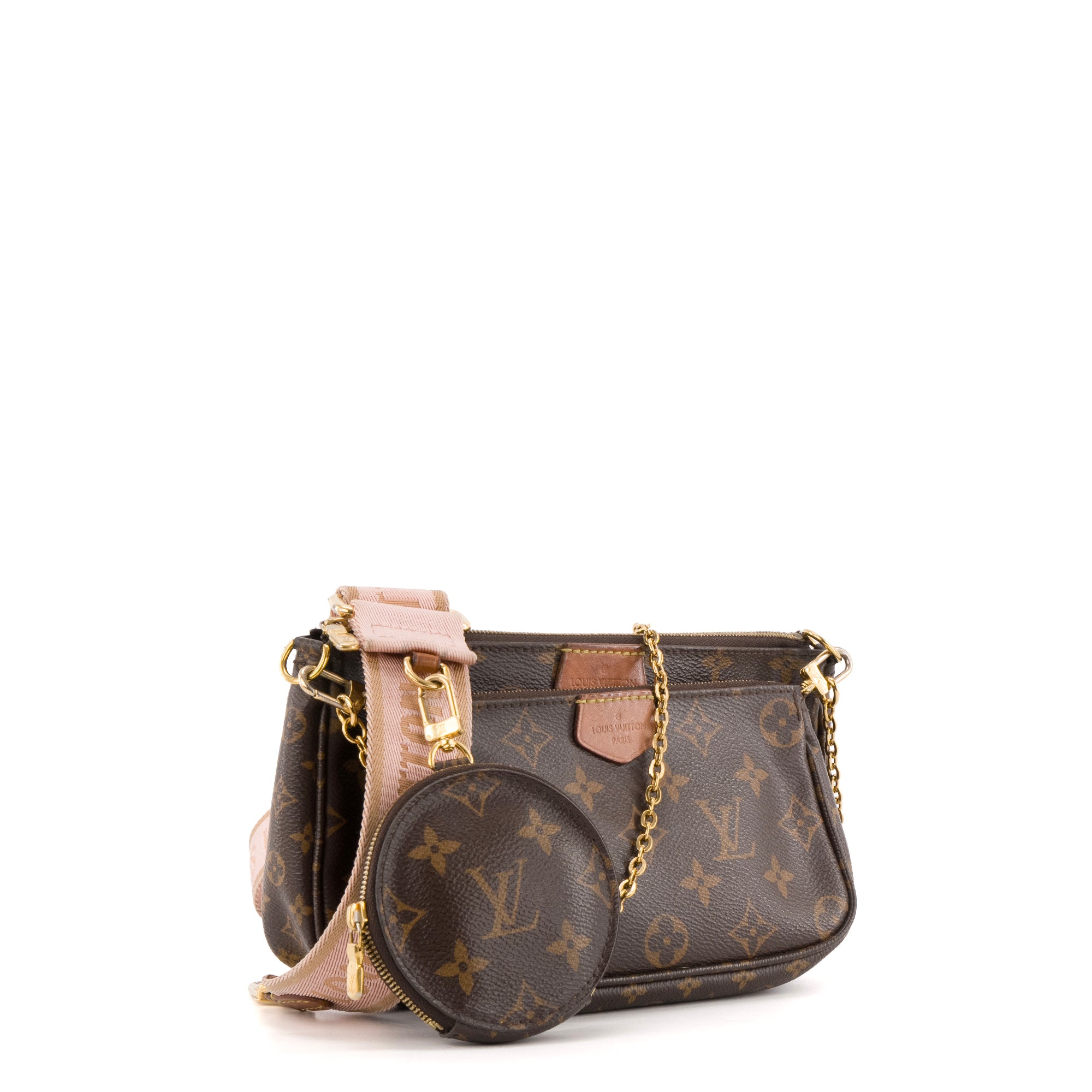 LOUIS VUITTON - Sac à bandoulière Multi-Pochette Accessoires Louis Vuitton en toile enduite monogrammée