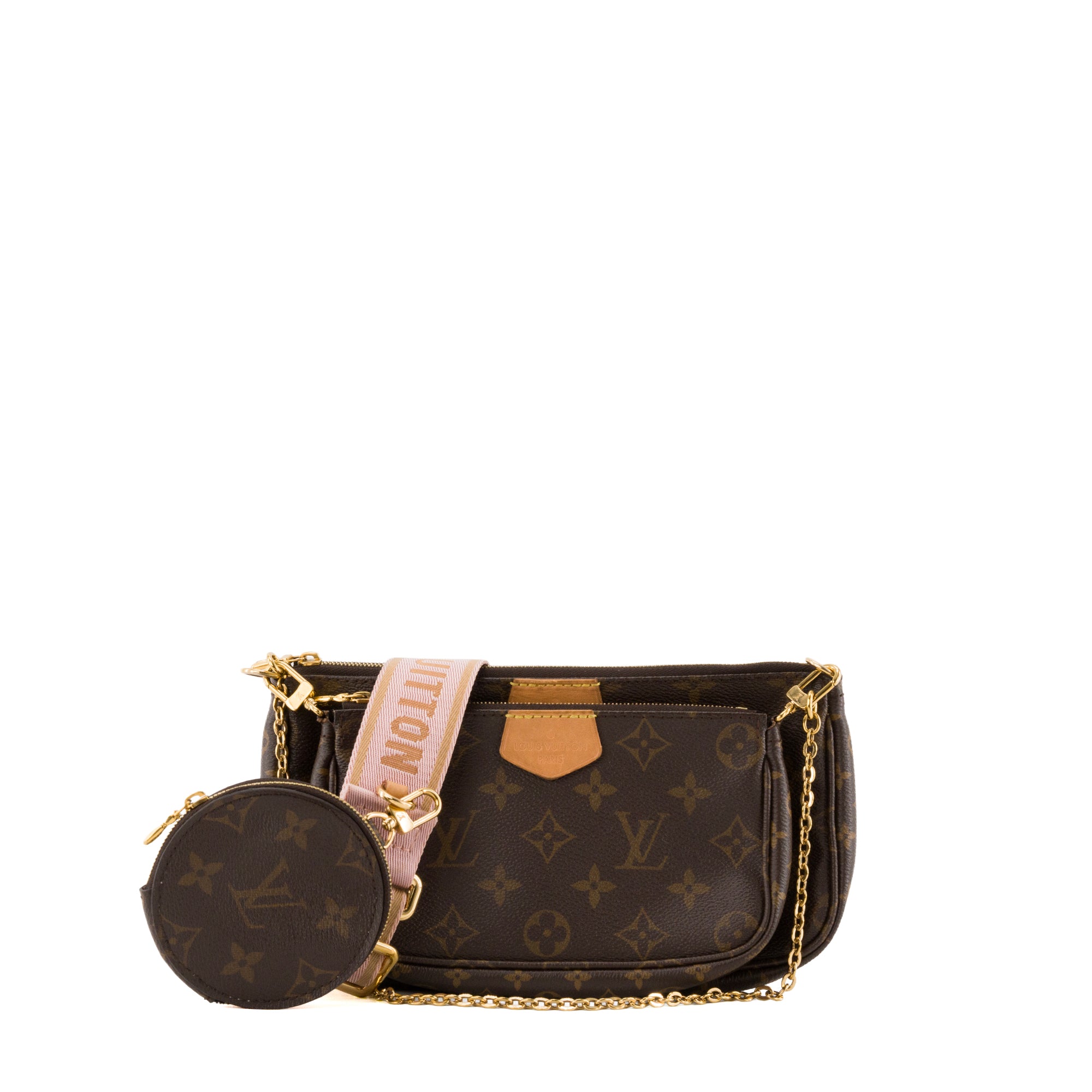 LOUIS VUITTON - Sac à bandoulière Multi Pochettes Accessoires Louis Vuitton en toile enduite monogrammée