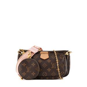 LOUIS VUITTON - Sac à bandoulière Multi pochettes Louis Vuitton en toile enduite monogrammée