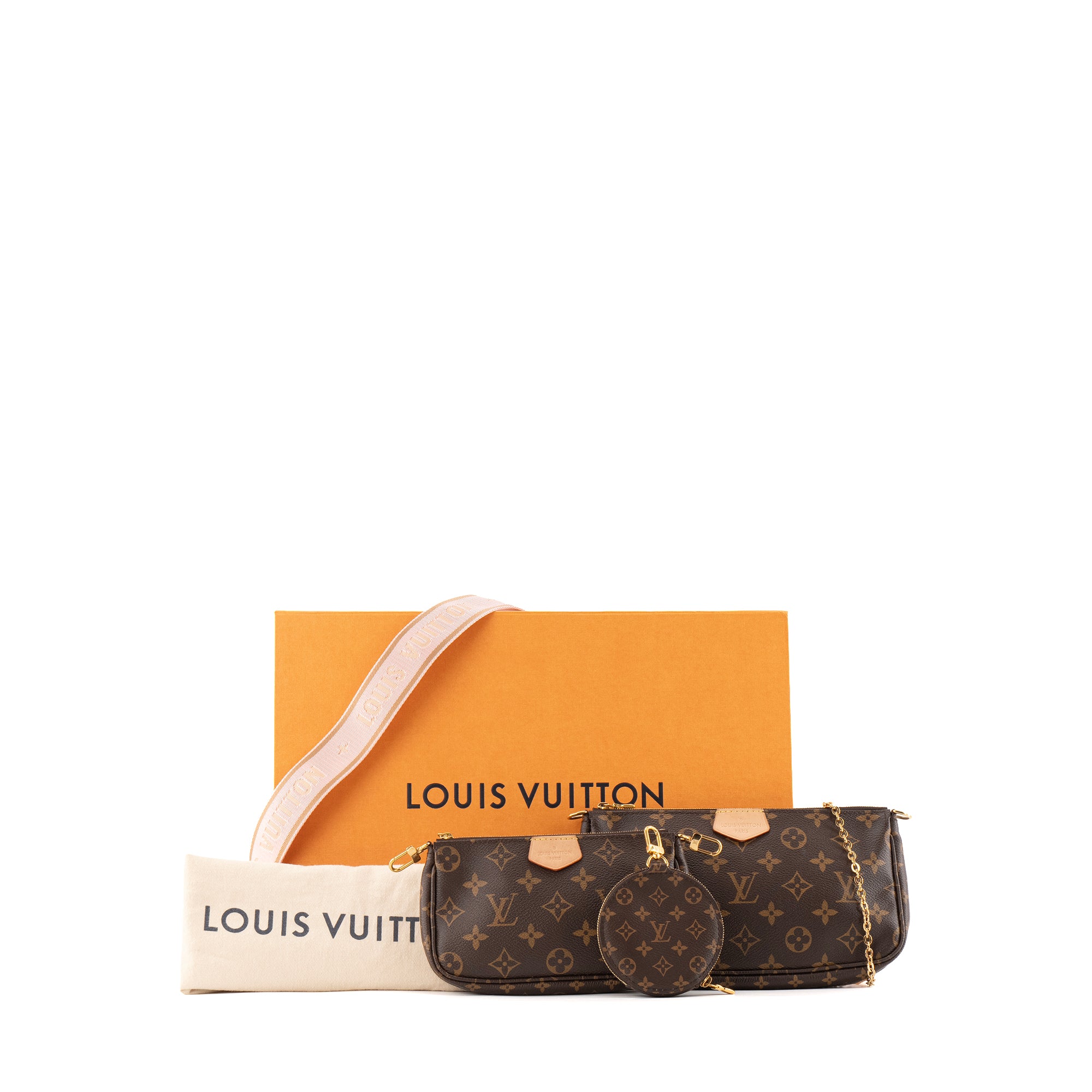 LOUIS VUITTON - Sac à bandoulière Multi pochettes Louis Vuitton en toile enduite monogrammée