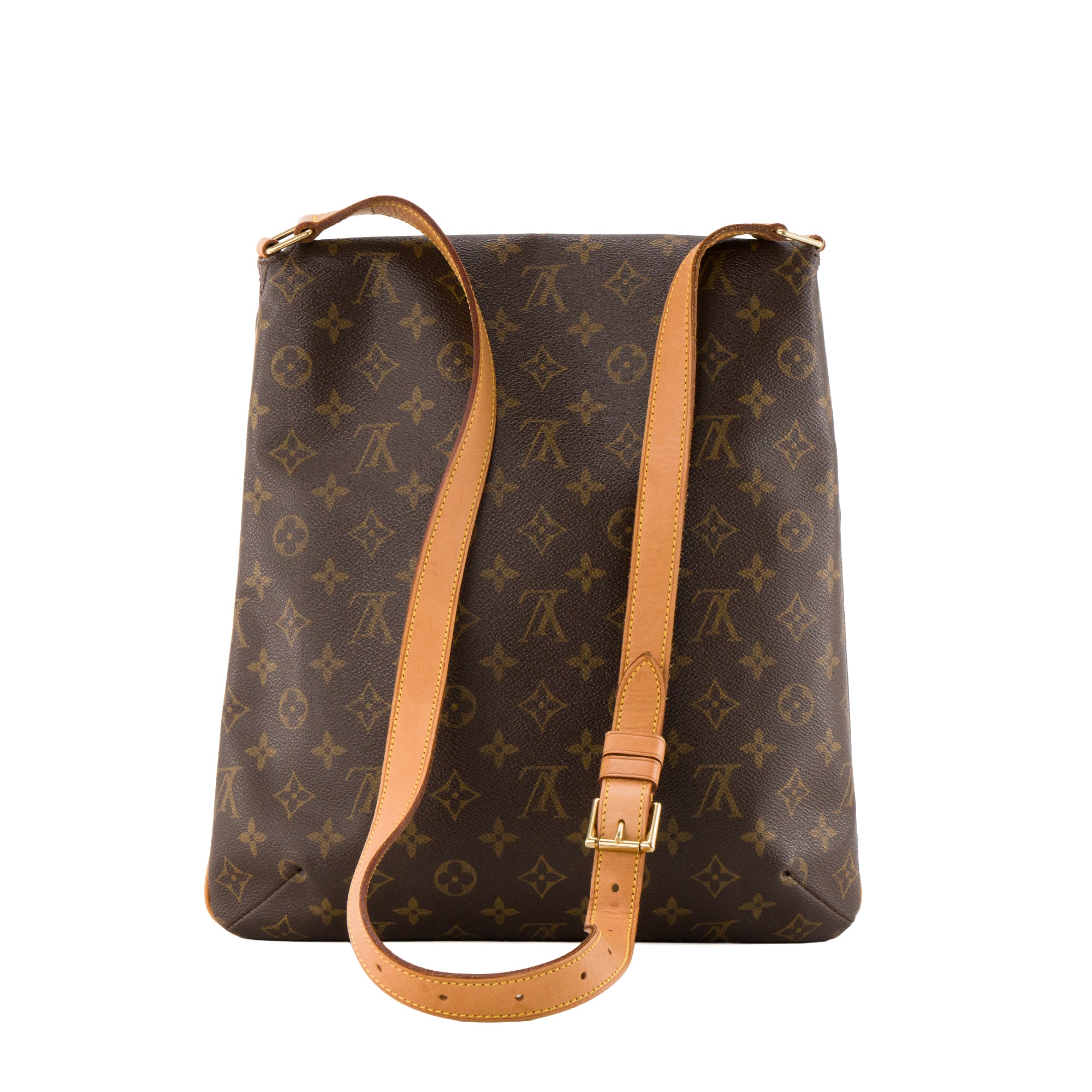 LOUIS VUITTON - Sac à bandoulière Musette Louis Vuitton en toile enduite monogrammée